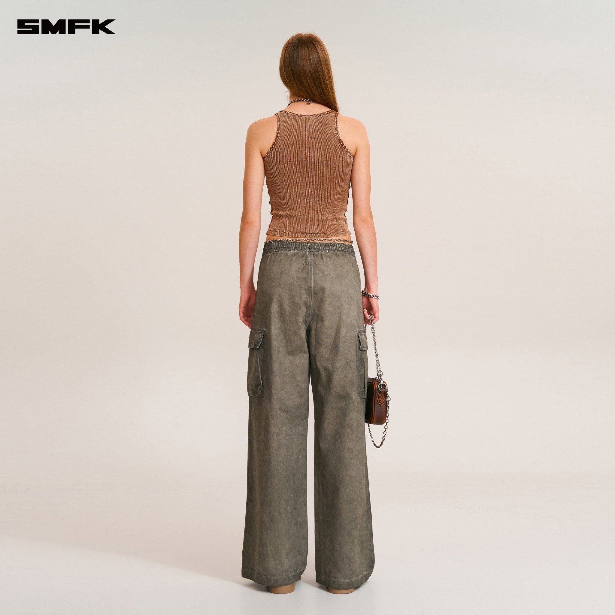 SMFK Vintage - Storm Loose Sports Cargo Pants In Wild Brown | MADAX
