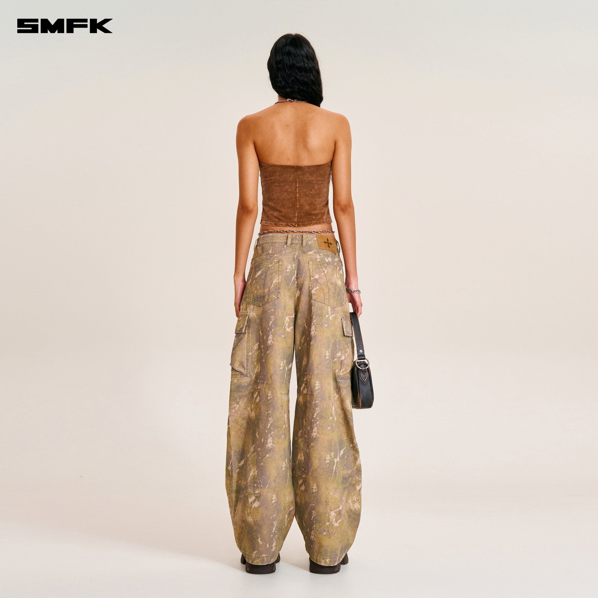 ハリケーンカモフラージュ柄のストームカットカーブカーゴパンツ | MADAX