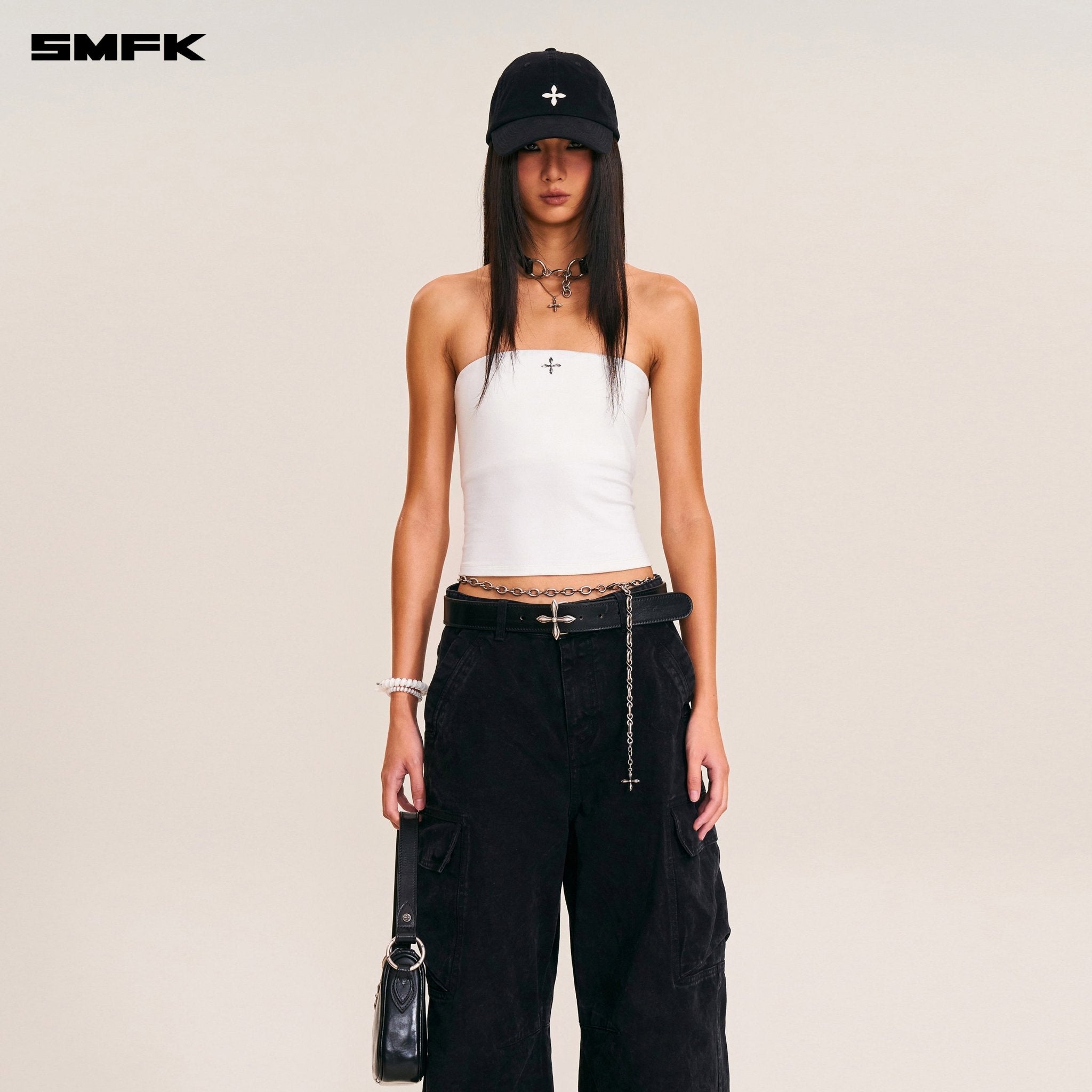 SMFK Vintage - Storm One Cut Arc Cargo Pants In Wild Black | MADAX