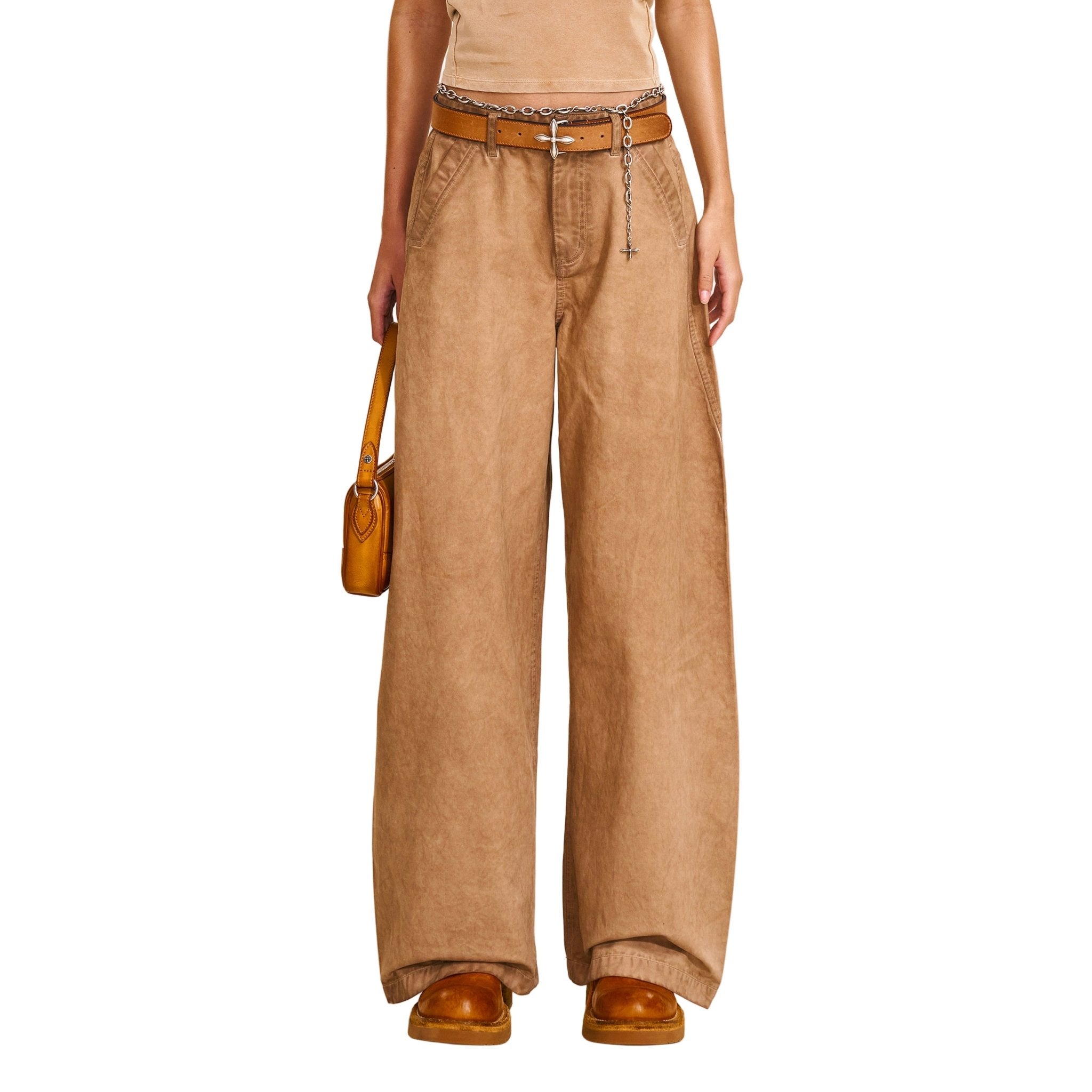 SMFK Vintage - Storm Spiral Arc Cargo Pants In Fading Desert | MADAX