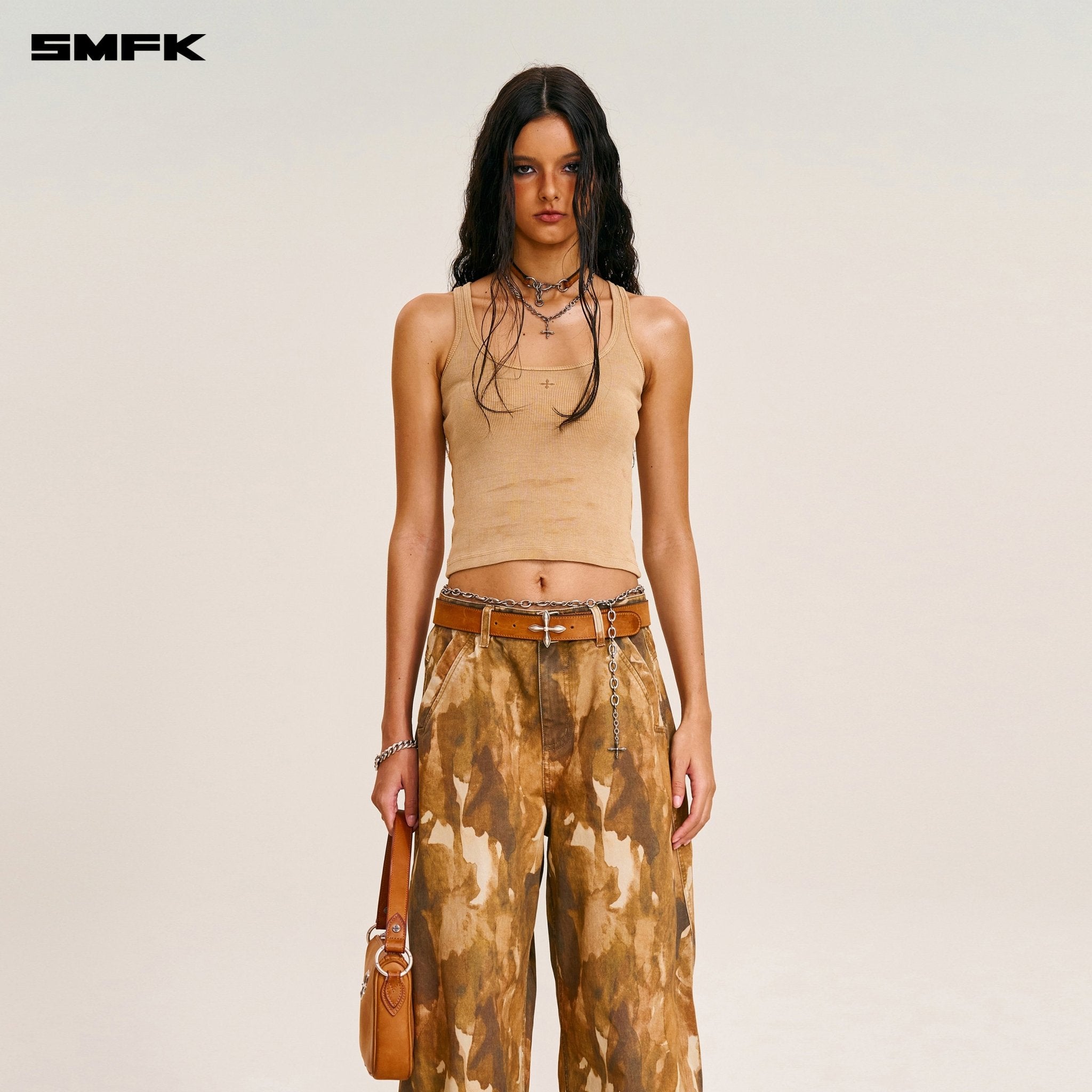 SMFK Vintage - Storm Spiral Arc Cargo Pants In Ink Camouflage | MADAX