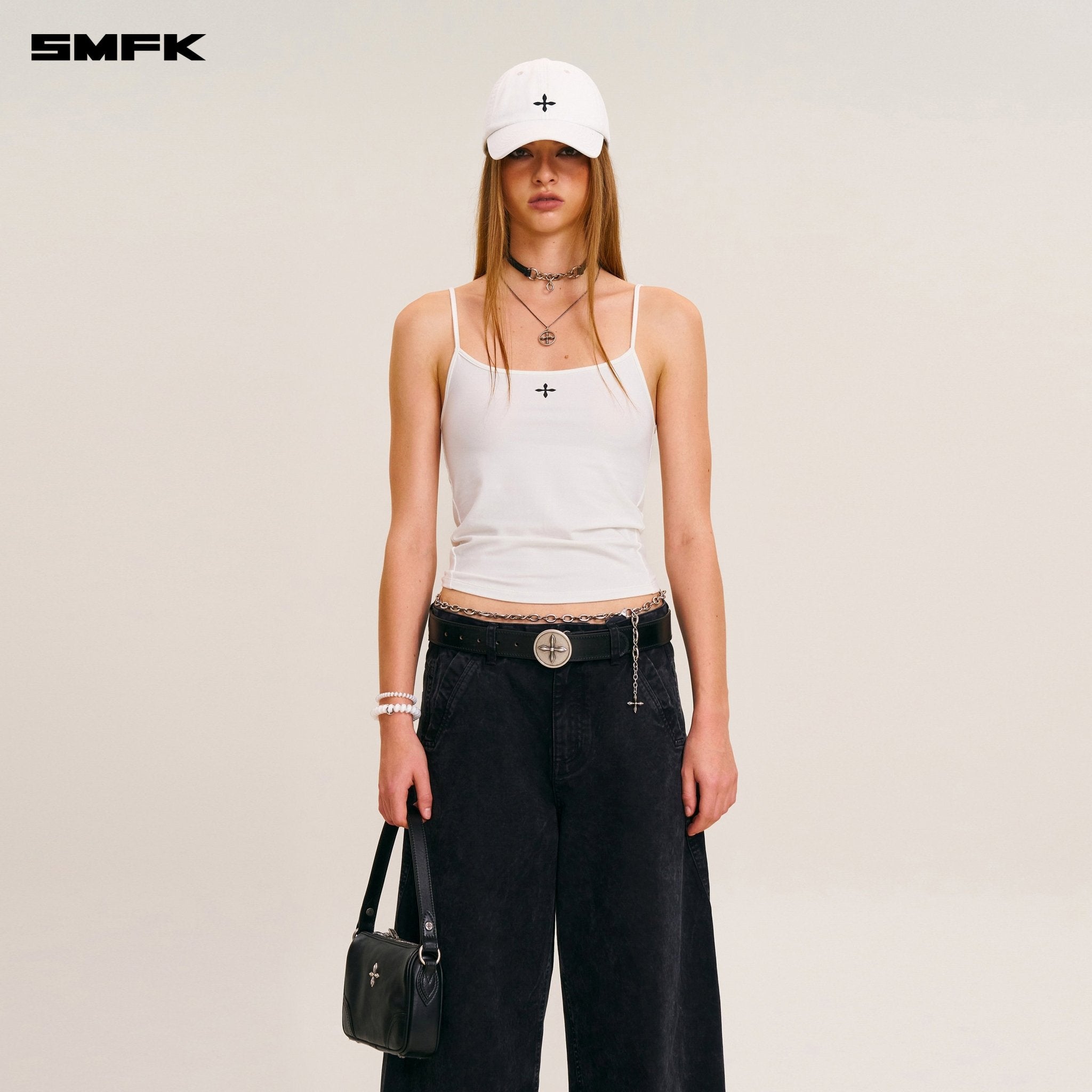 SMFK Vintage - Storm Spiral Arc Cargo Pants In Wild Black | MADAX