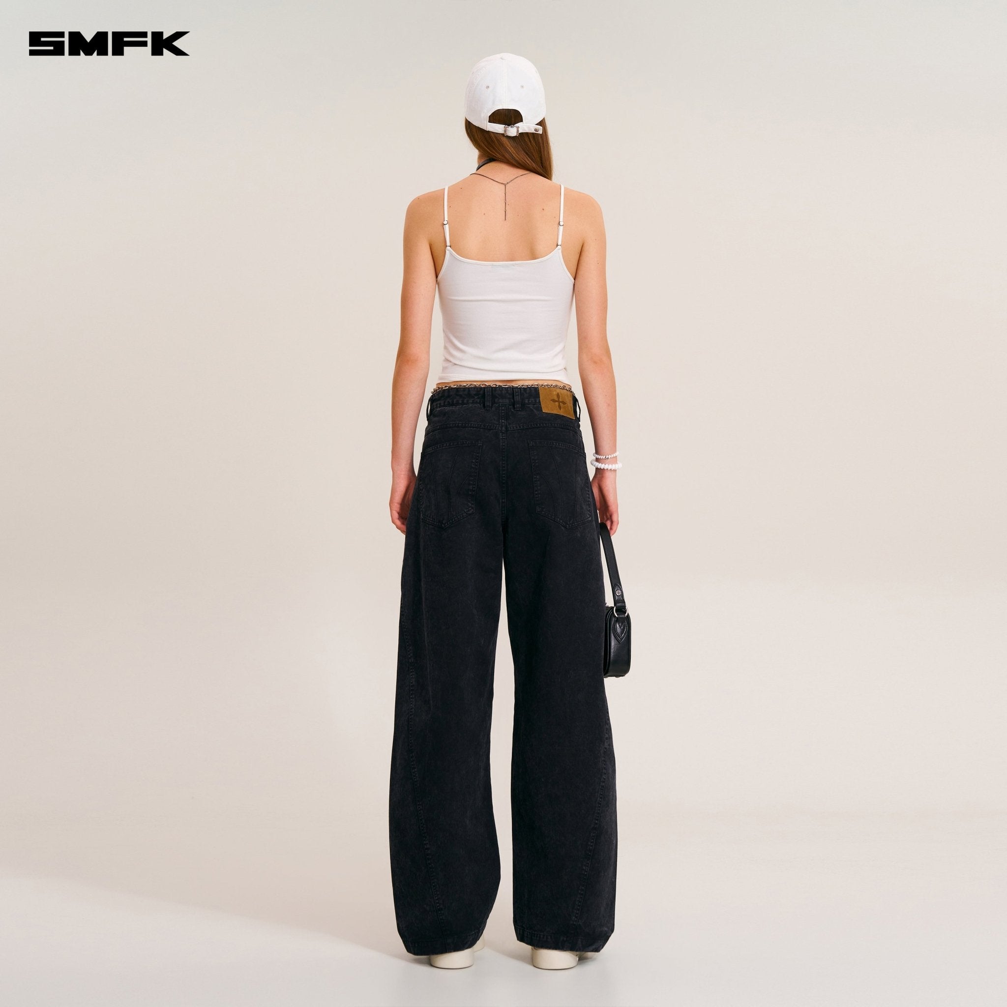 SMFK Vintage - Storm Spiral Arc Cargo Pants In Wild Black | MADAX