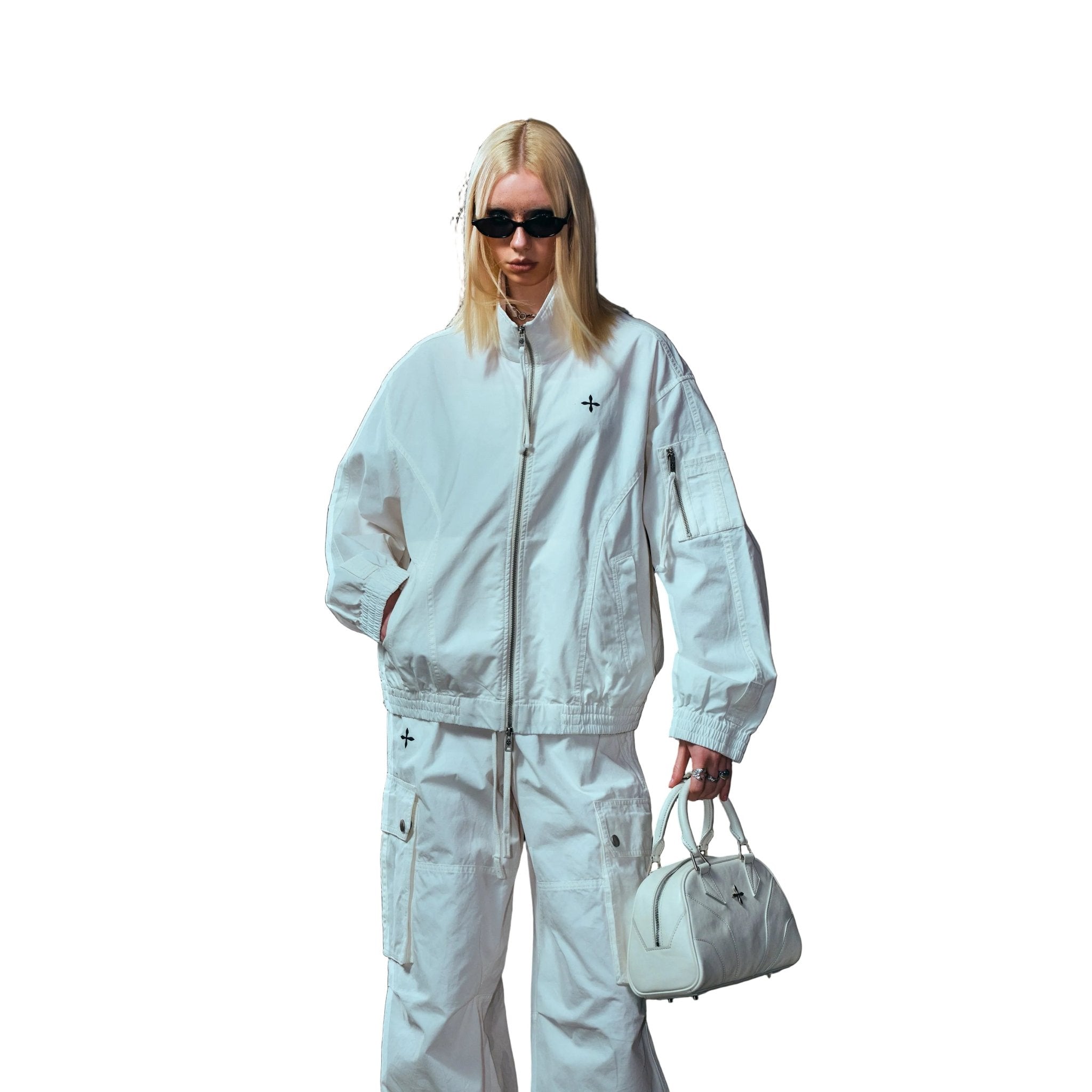 SMFK Vintage Vanish Traning Jacket In Cloud White | MADAX