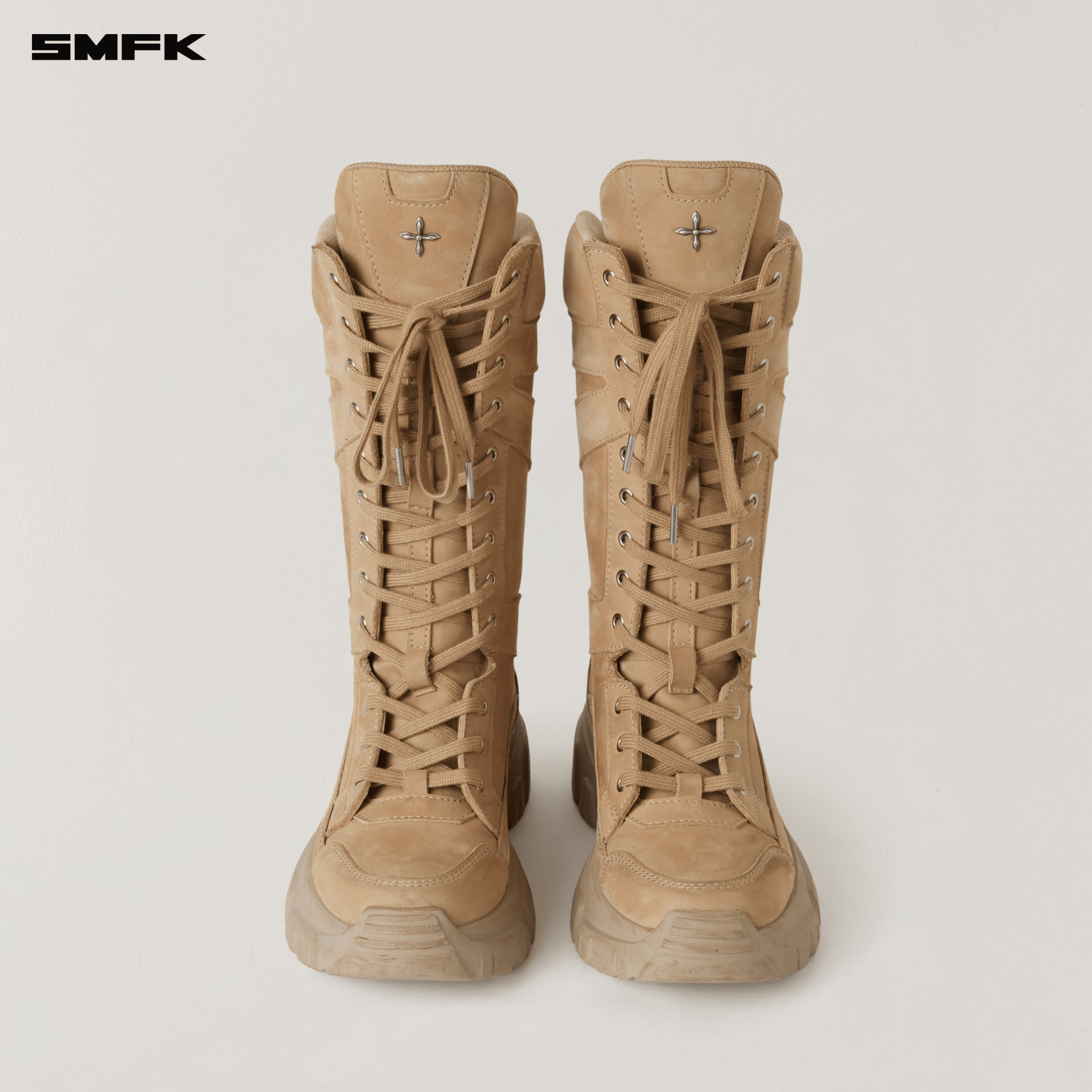 SMFK VINTAGE - WILD WIND LEATHER HIKE HIGH BOOTS SAND PATINA | MADAX