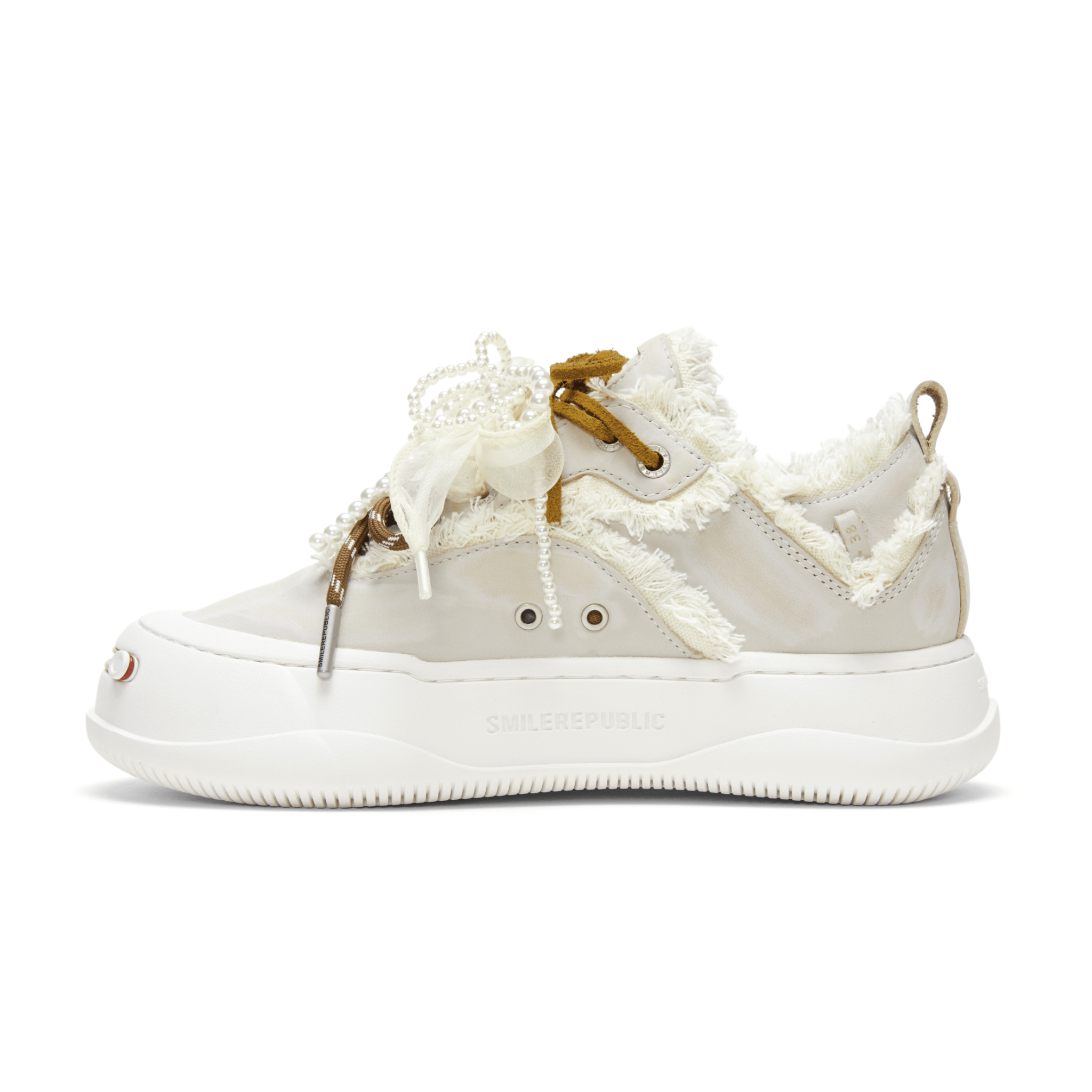 SMILEREPUBLIC Volcanic Ash Low - top Interchangeable Open - mouthed Platform Shoes | MADAX