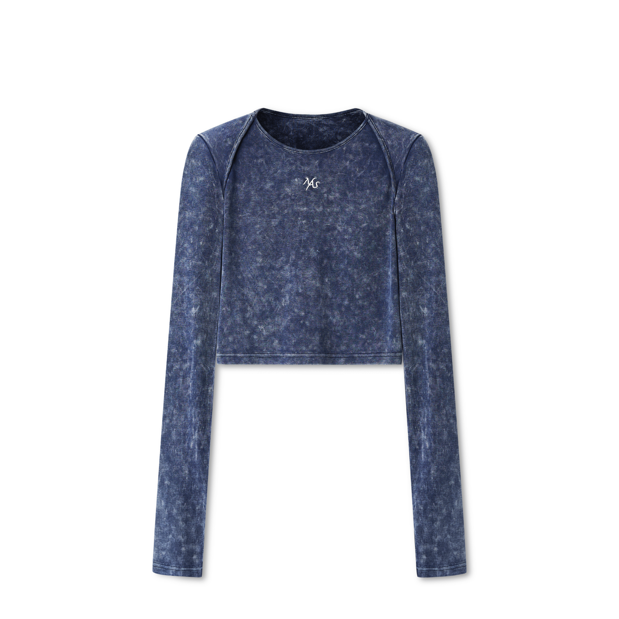 NAWS Volcanic Slim Fit Tee in Blue | MADAX