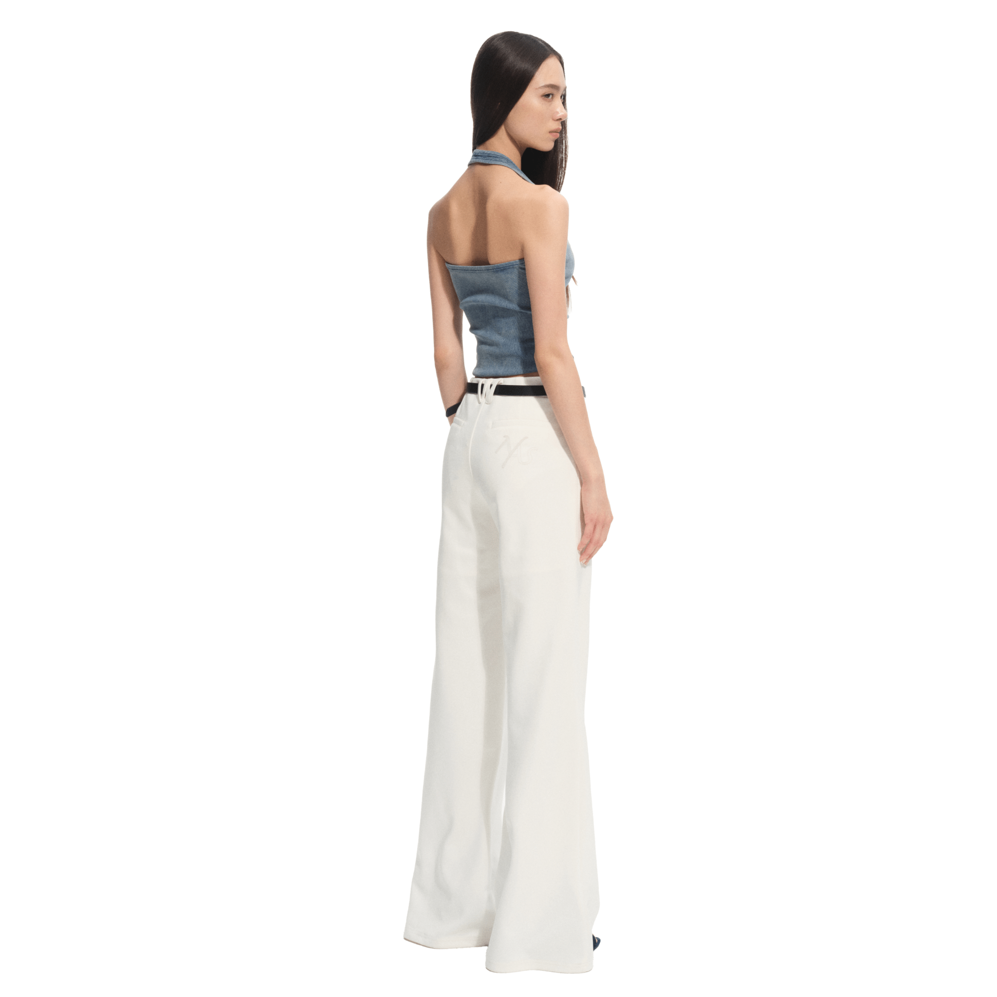 NAWS Volcano Halter Tank Top in Blue | MADAX