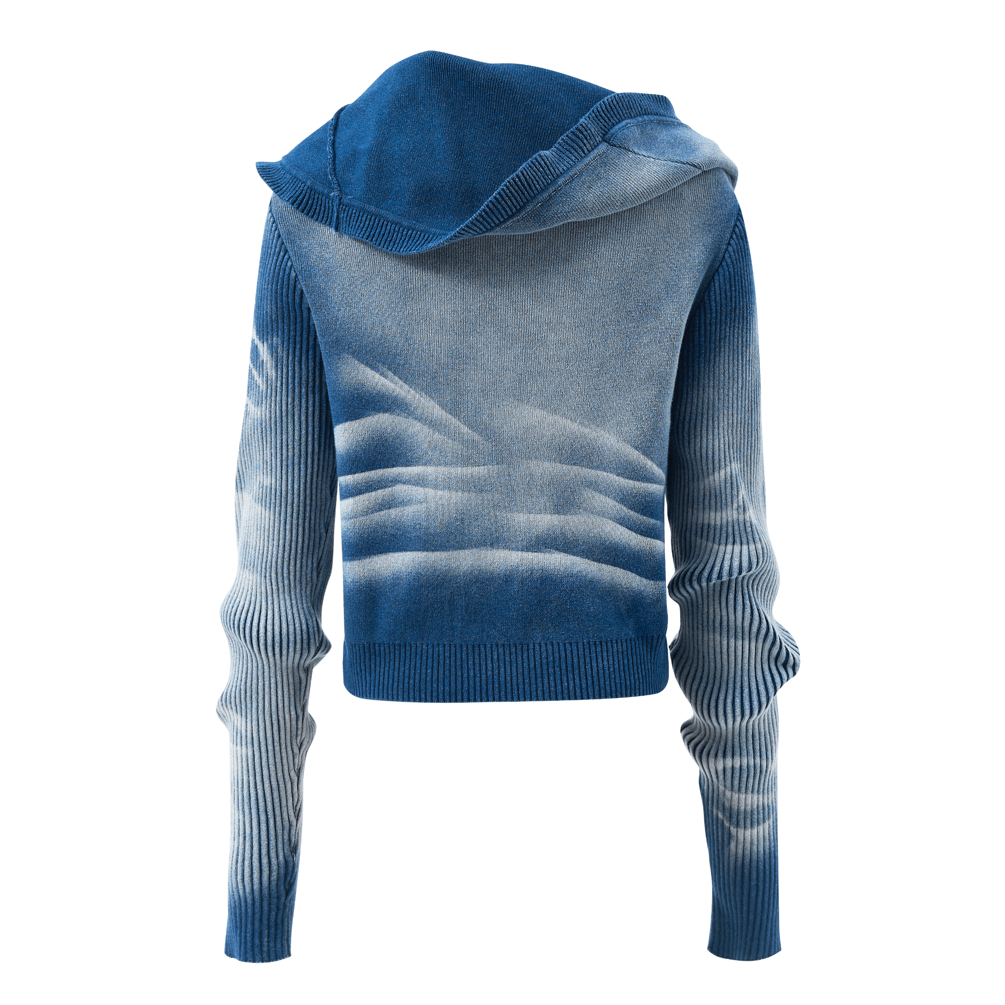 NAWS Volcano Knit Cardigan in Blue | MADAX