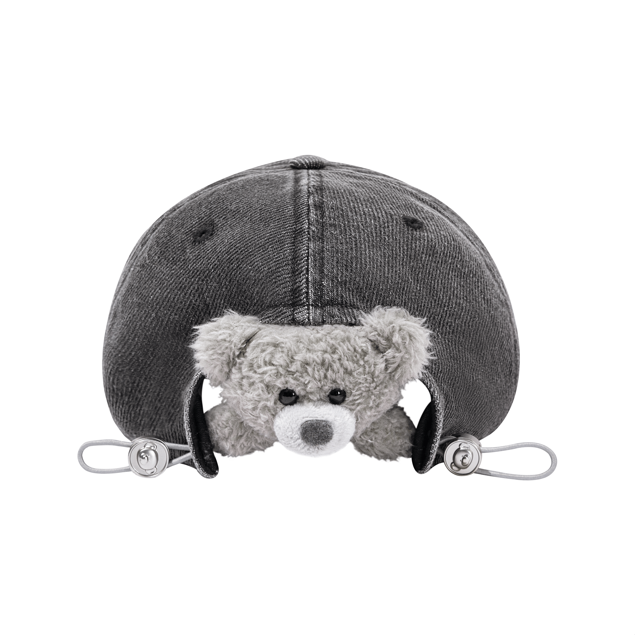 13DE MARZO Washed Damaged Baseball Cap in Black | MADAX