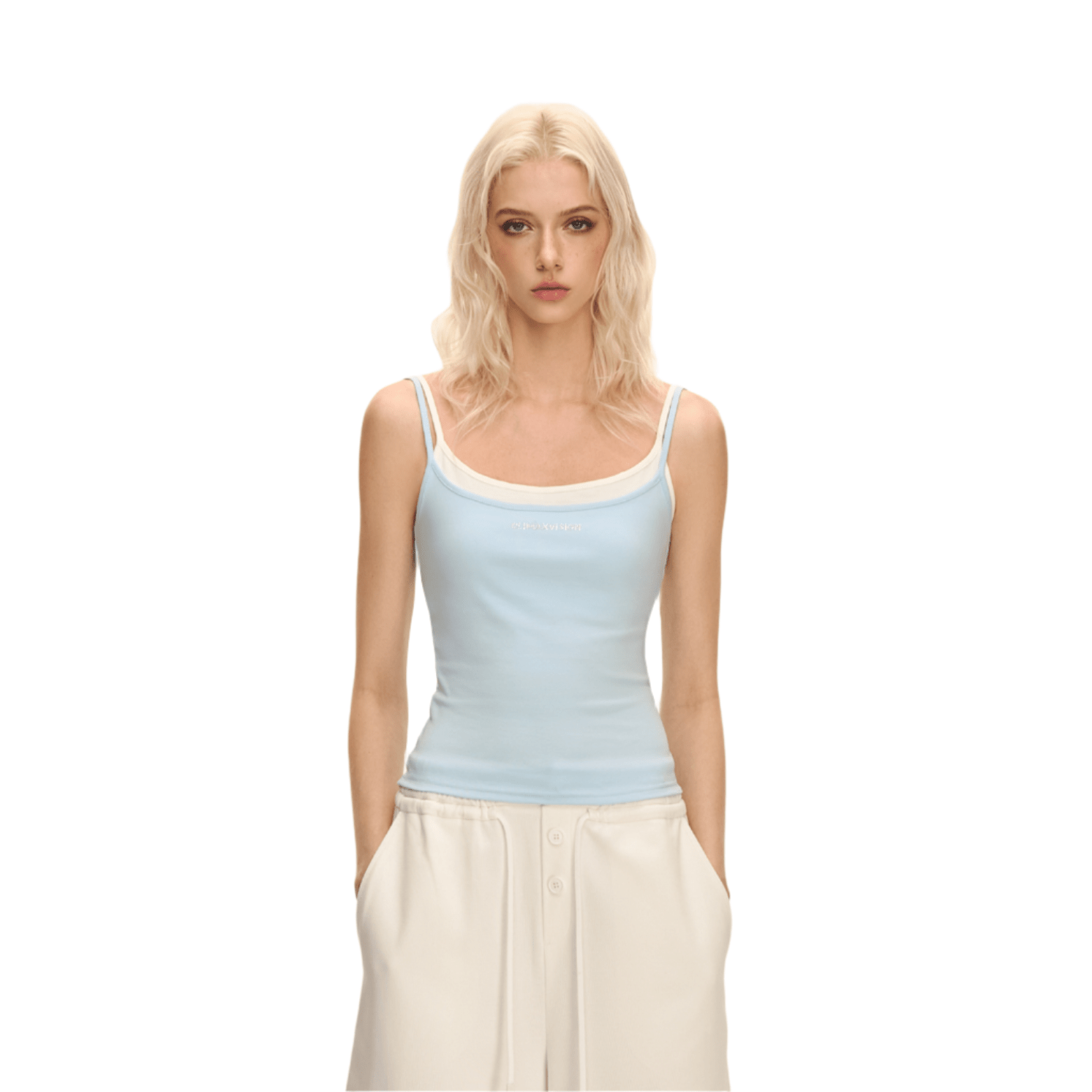 Climax Vision Water Blue Diamond Fake Two - piece Sling | MADAX