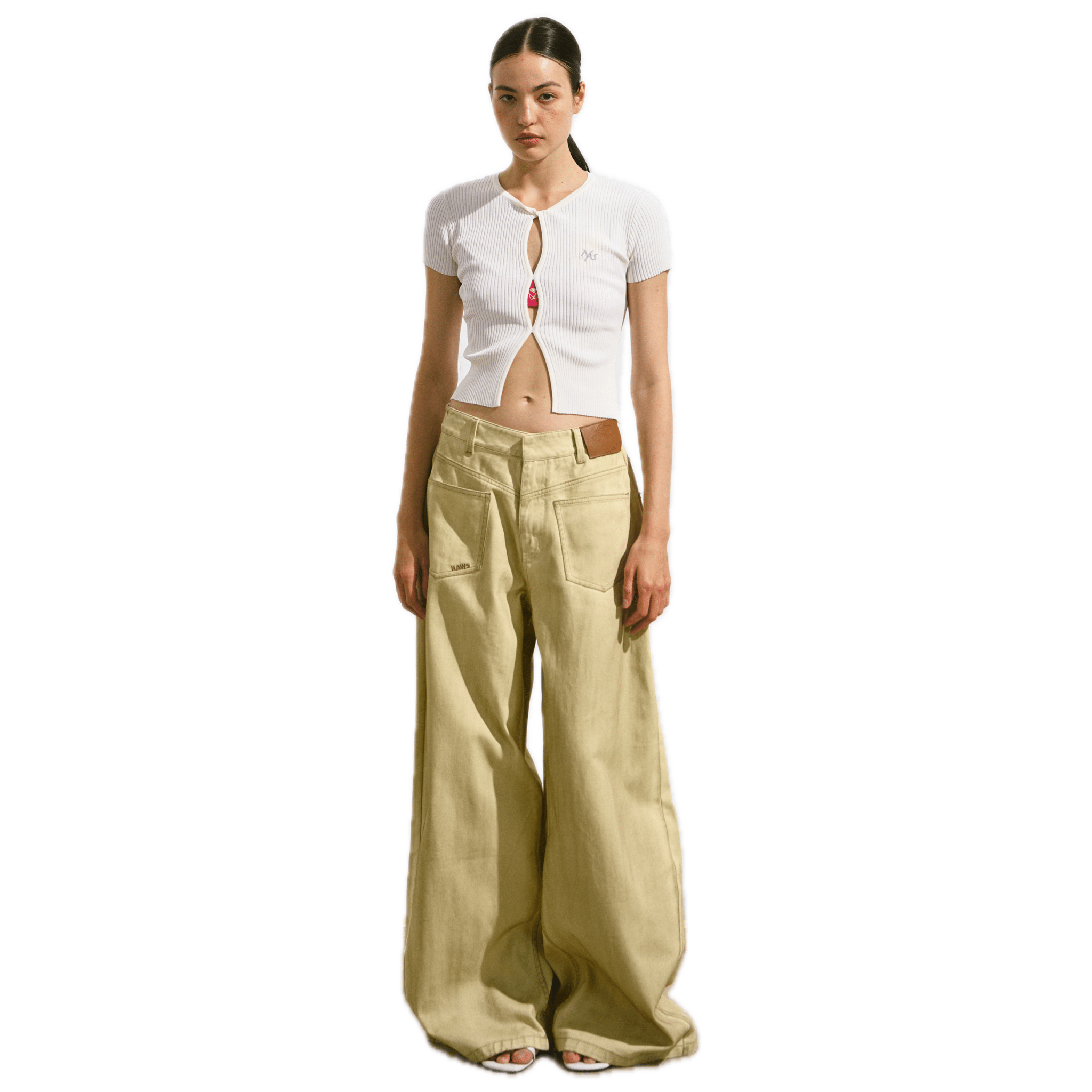 NAWS Water Drop Cardigans in White | MADAX