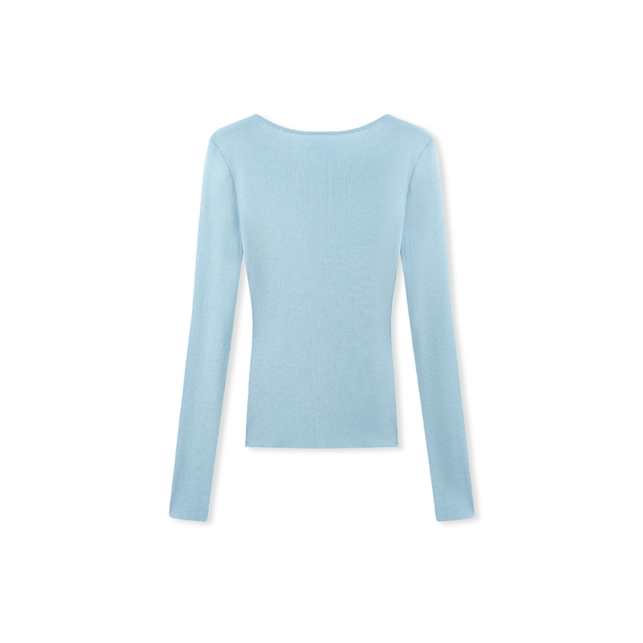 NAWS Waterfall Knit Top in Blue and White | MADAX