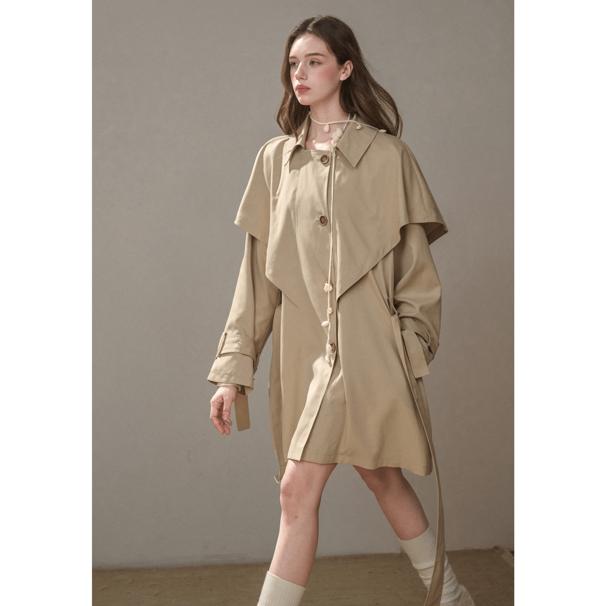 Group of Universe "Wear a Comfortable Coat" Windbreaker in Brown | MADAX