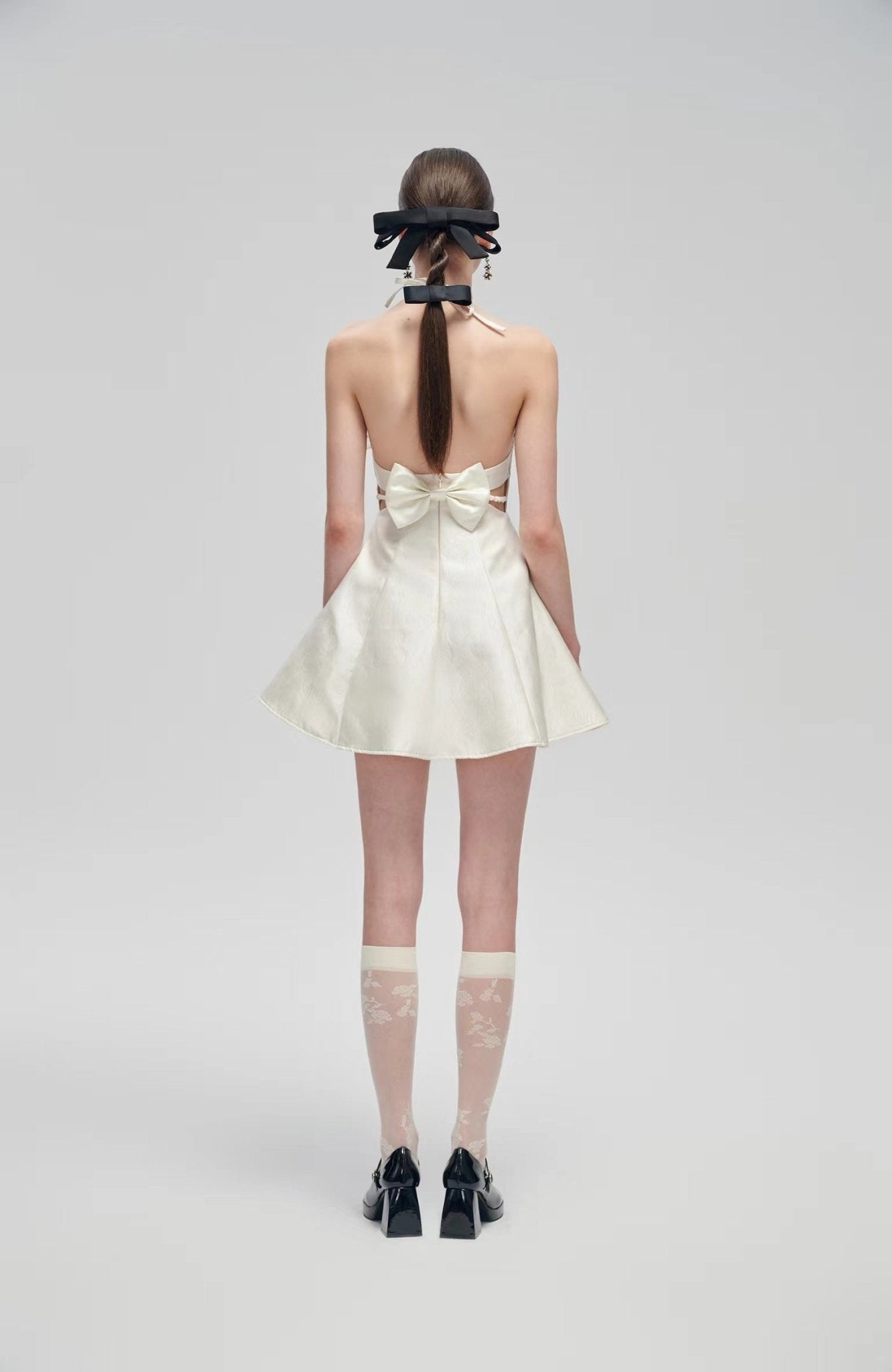 Fa sogno White Back Jacquard Skirt | MADA IN CHINA