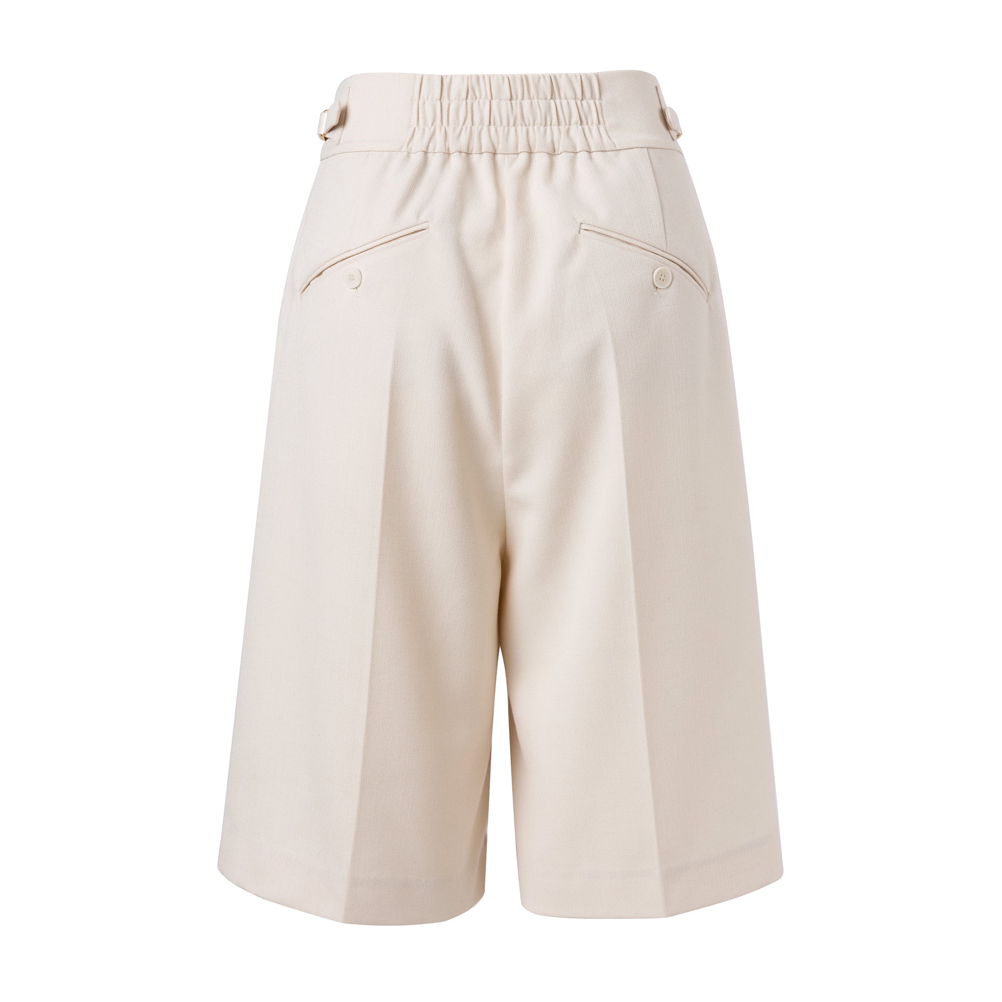 Ther. White Bermuda Shorts | MADA IN CHINA