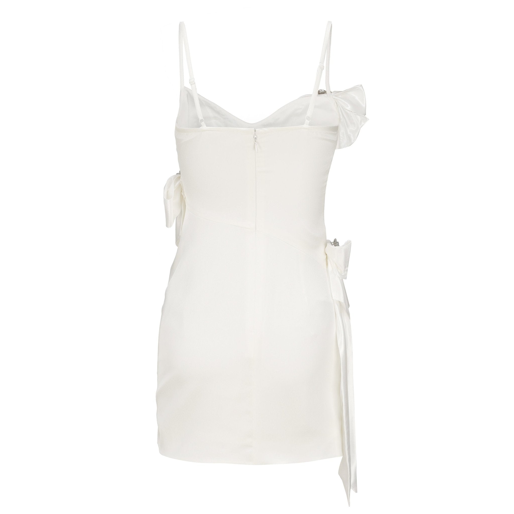 ARTE PURA White Bowknot Halter Dress | MADA IN CHINA