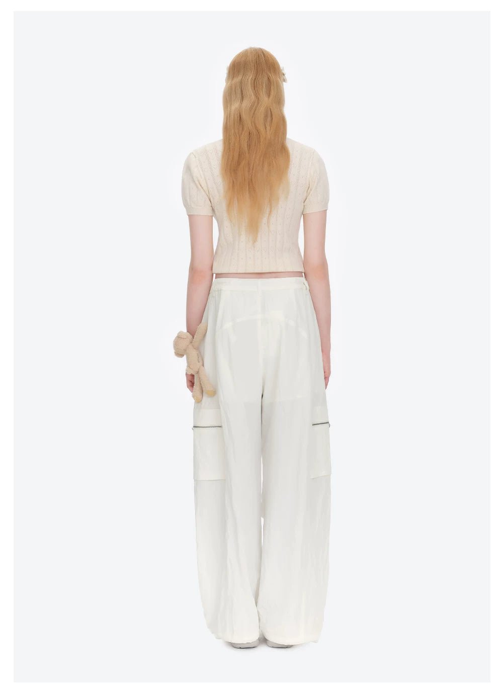 13DE MARZO White Cargo Pants | MADAX