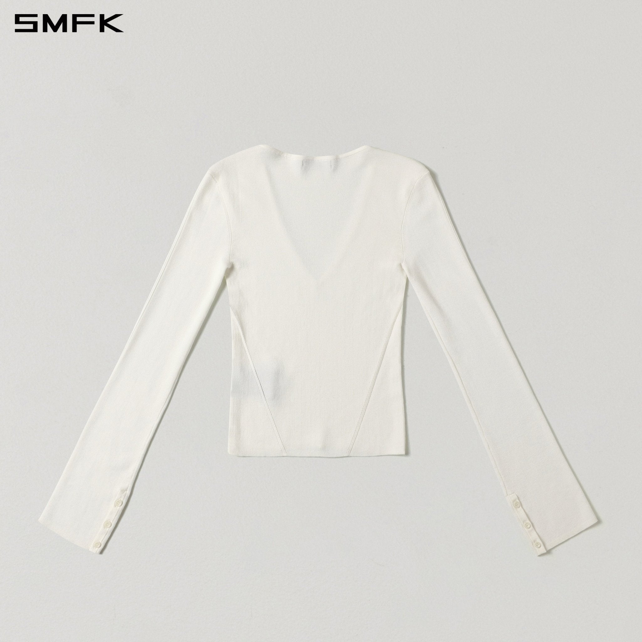 SMFK White Evening Knit Top | MADAX