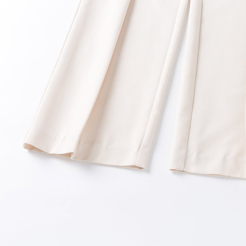 Ther. White High-waisted Tailored Trousers | MADA IN CHINA