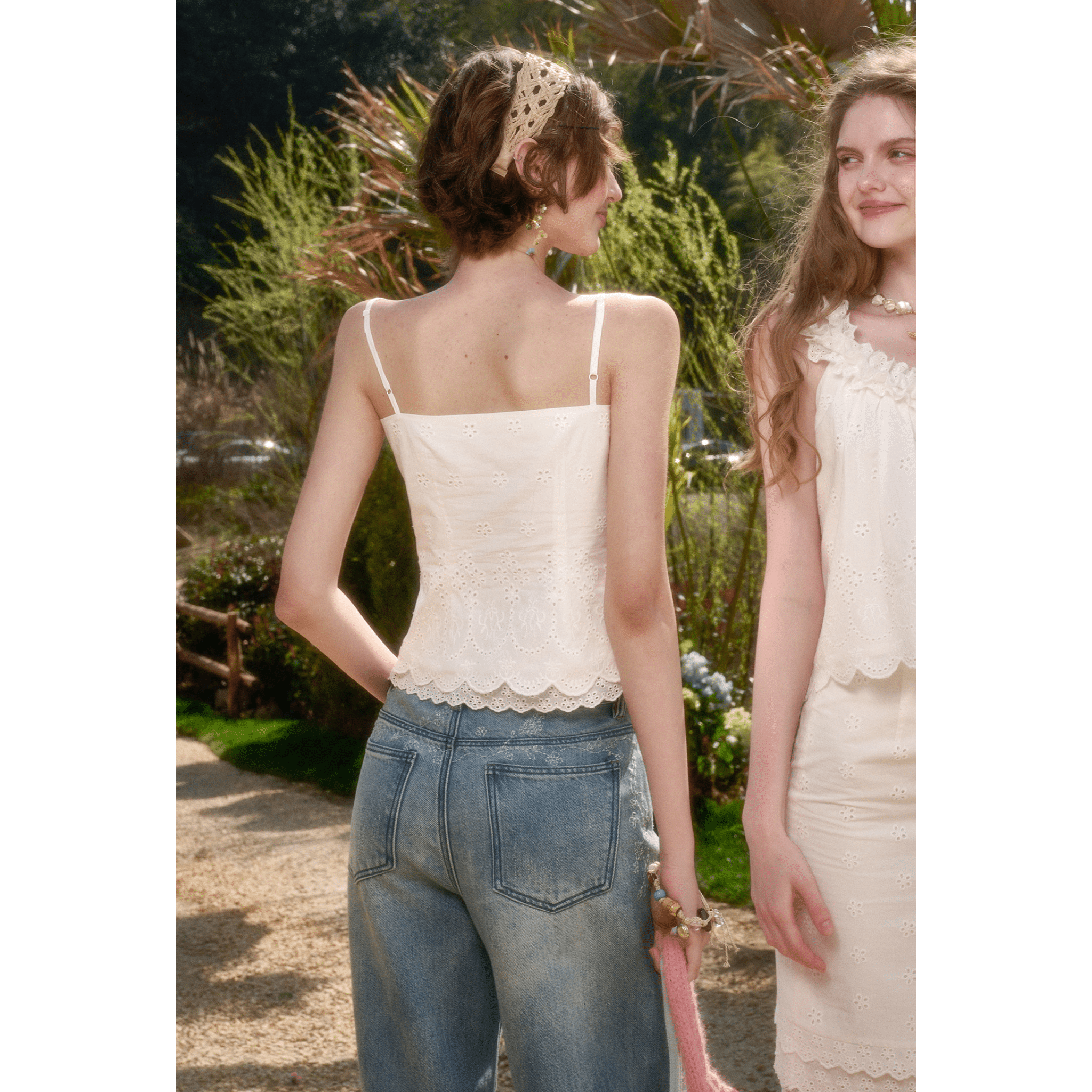 Group of Universe White Jasmine Camisole | MADAX