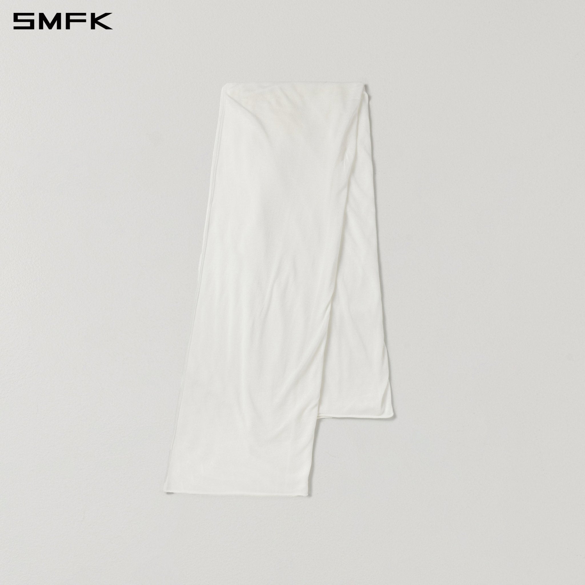 SMFK White Knitted Scarf | MADAX