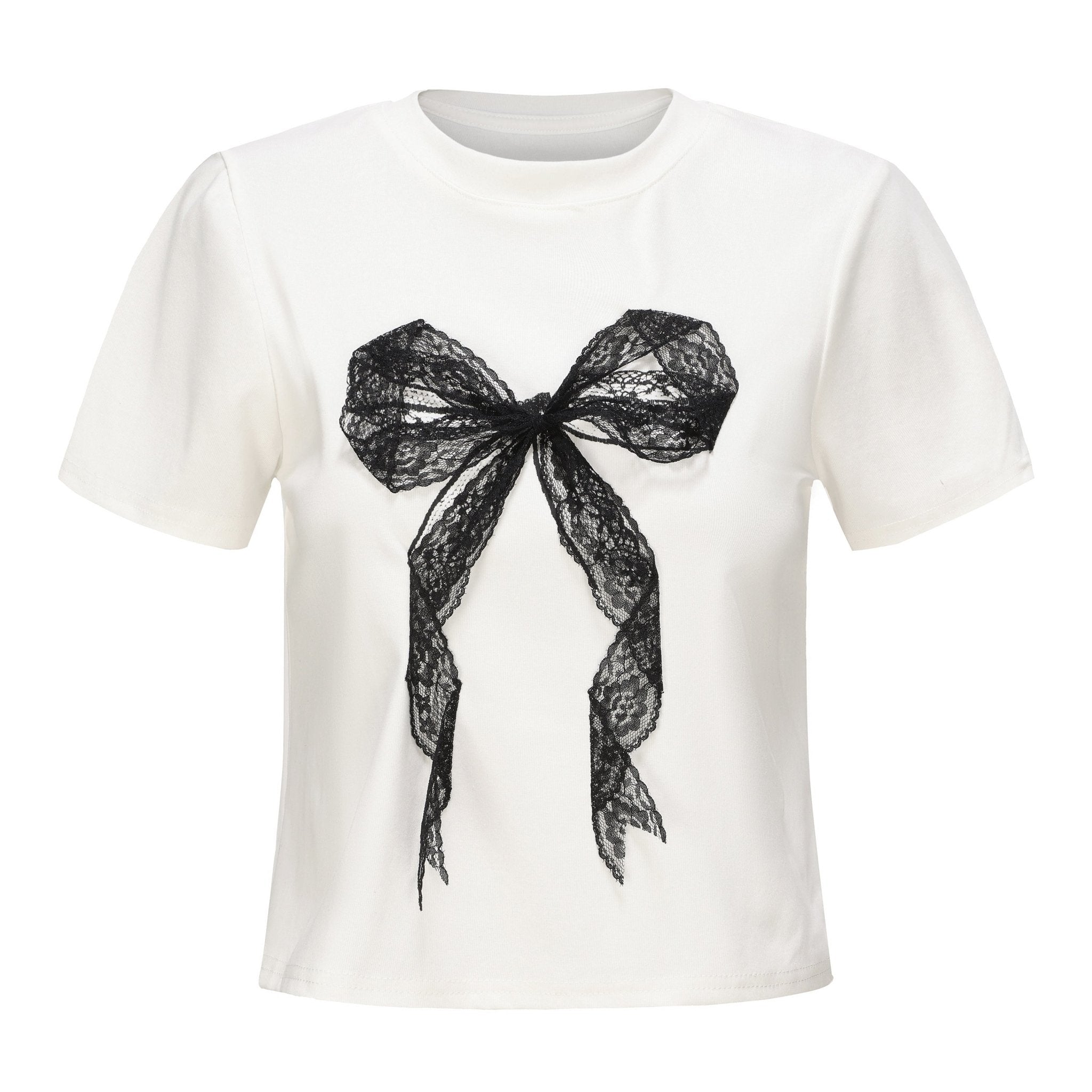 ARTE PURA White Lace Bow Tee | MADA IN CHINA