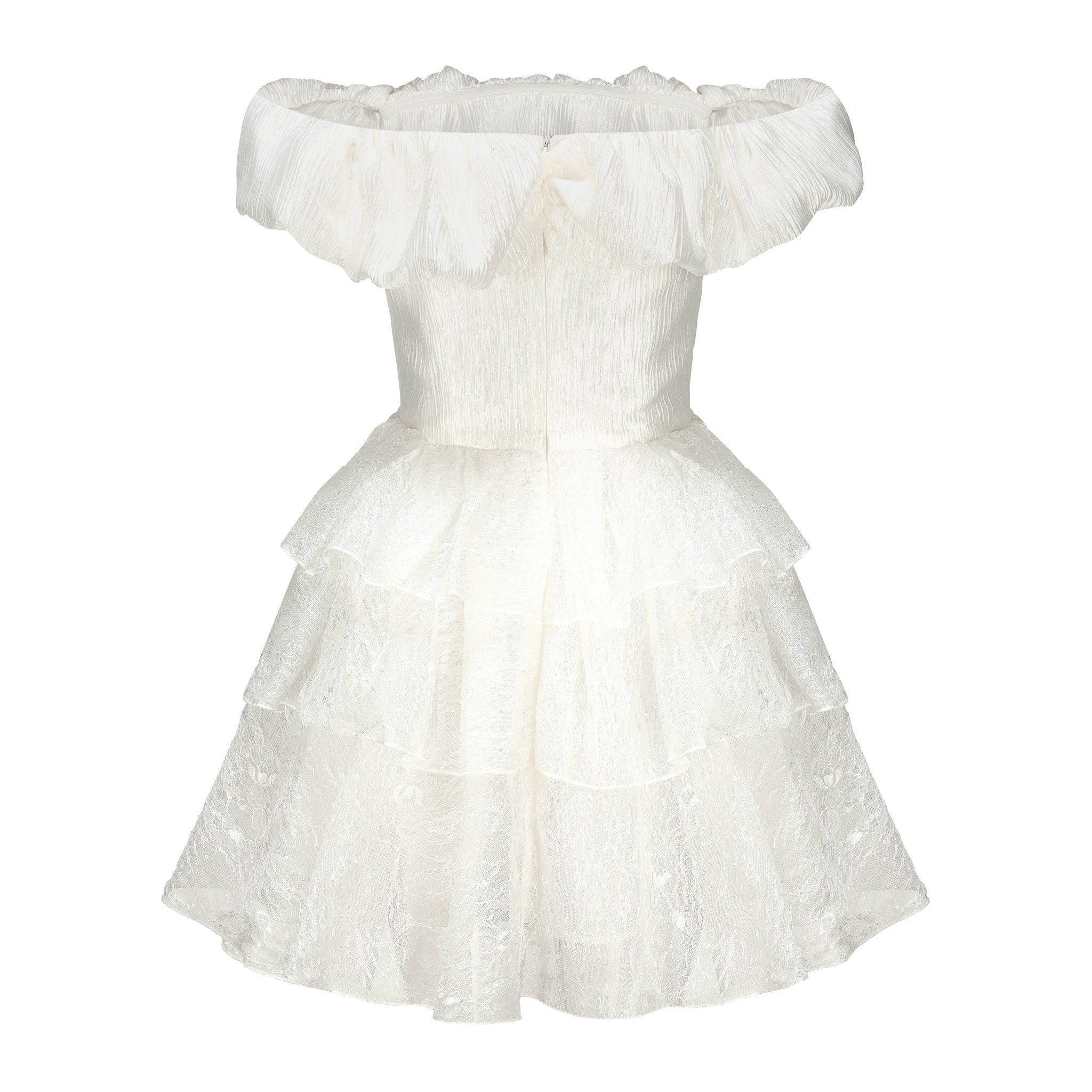 ARTE PURA White Lace Pod Sheath Dress | MADA IN CHINA