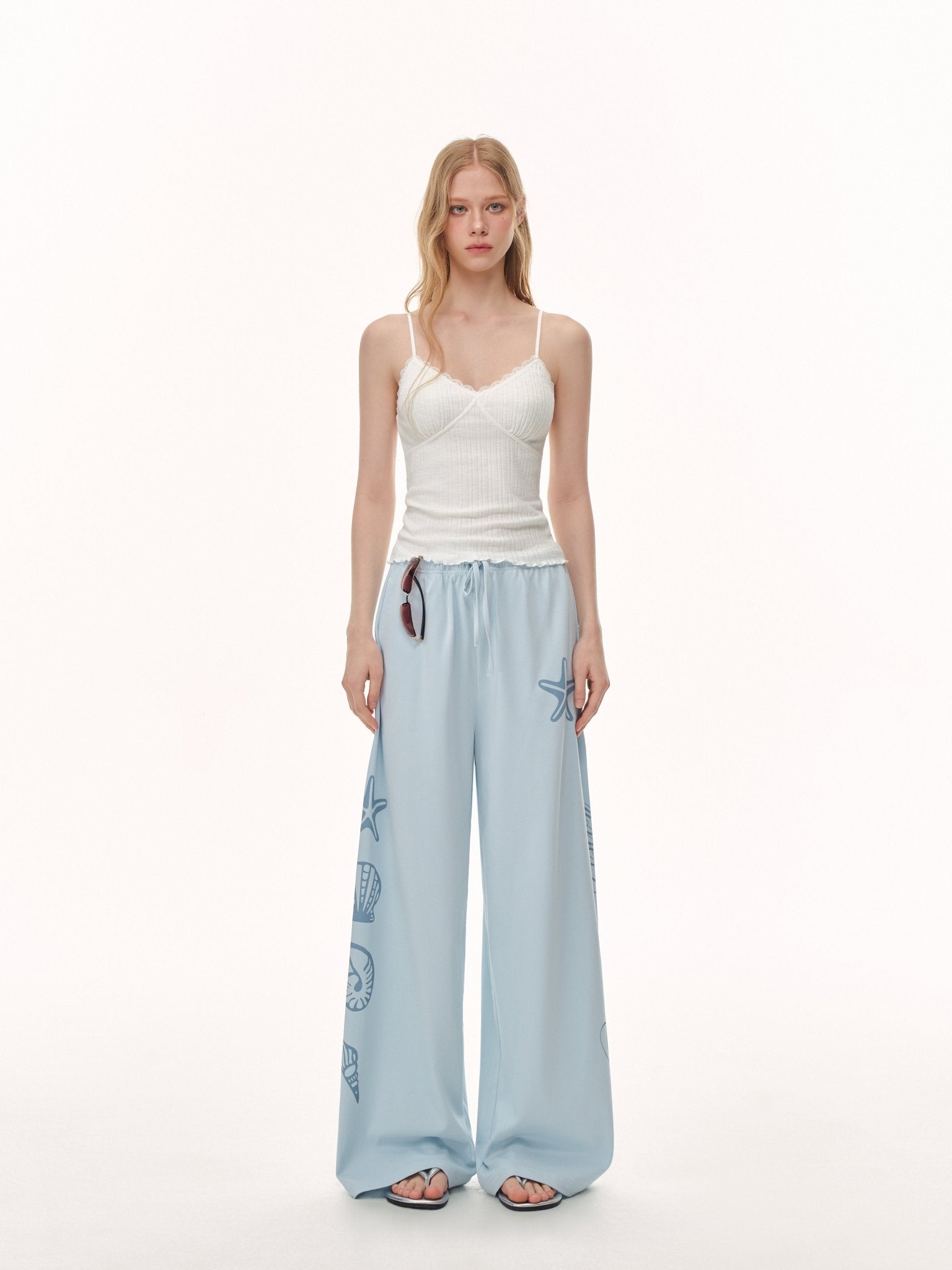 CLIMAX VISION White Lace - Trimmed V - Neck Camisole | MADAX
