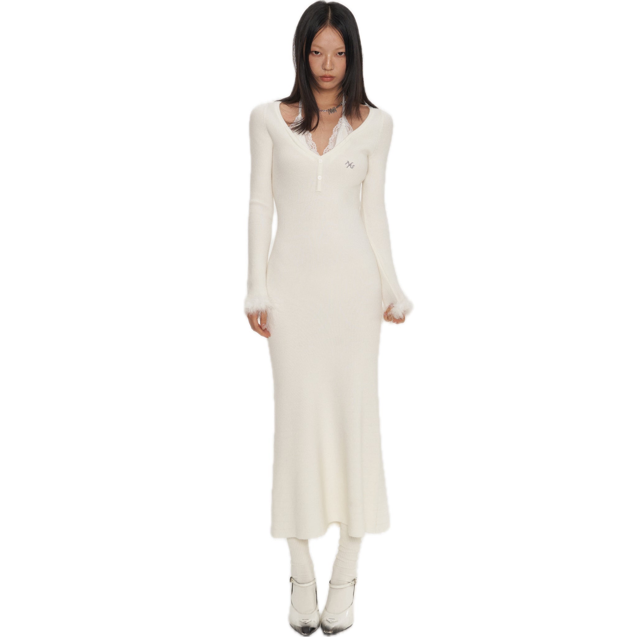 NAWS White Mermaid Classical Dress | MADAX