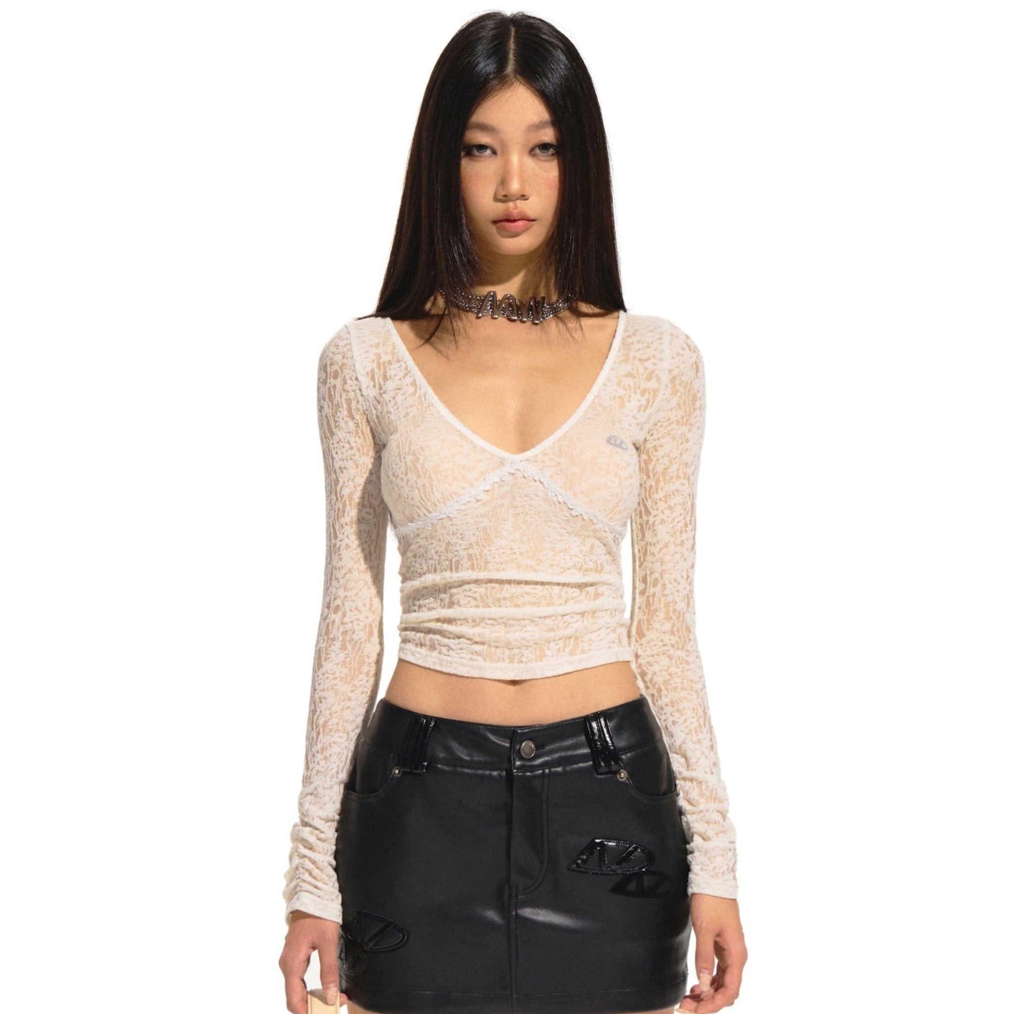 NAWS White Moonlight Lace Tee | MADAX