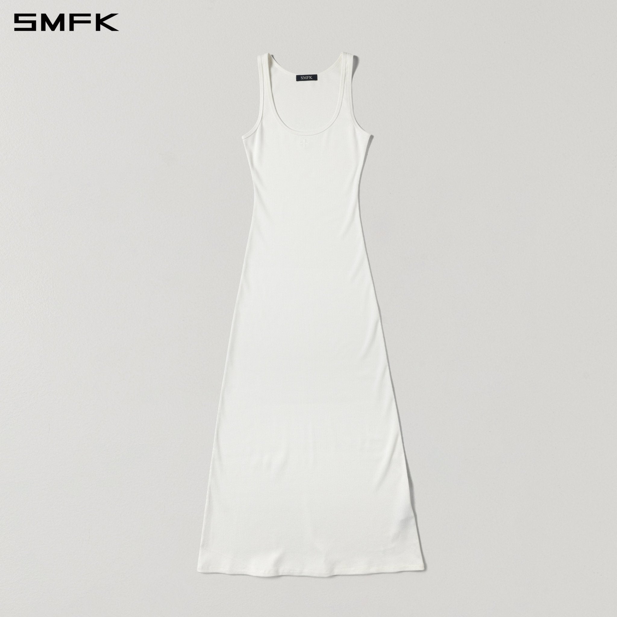 SMFK White Silk Vest Dress | MADAX