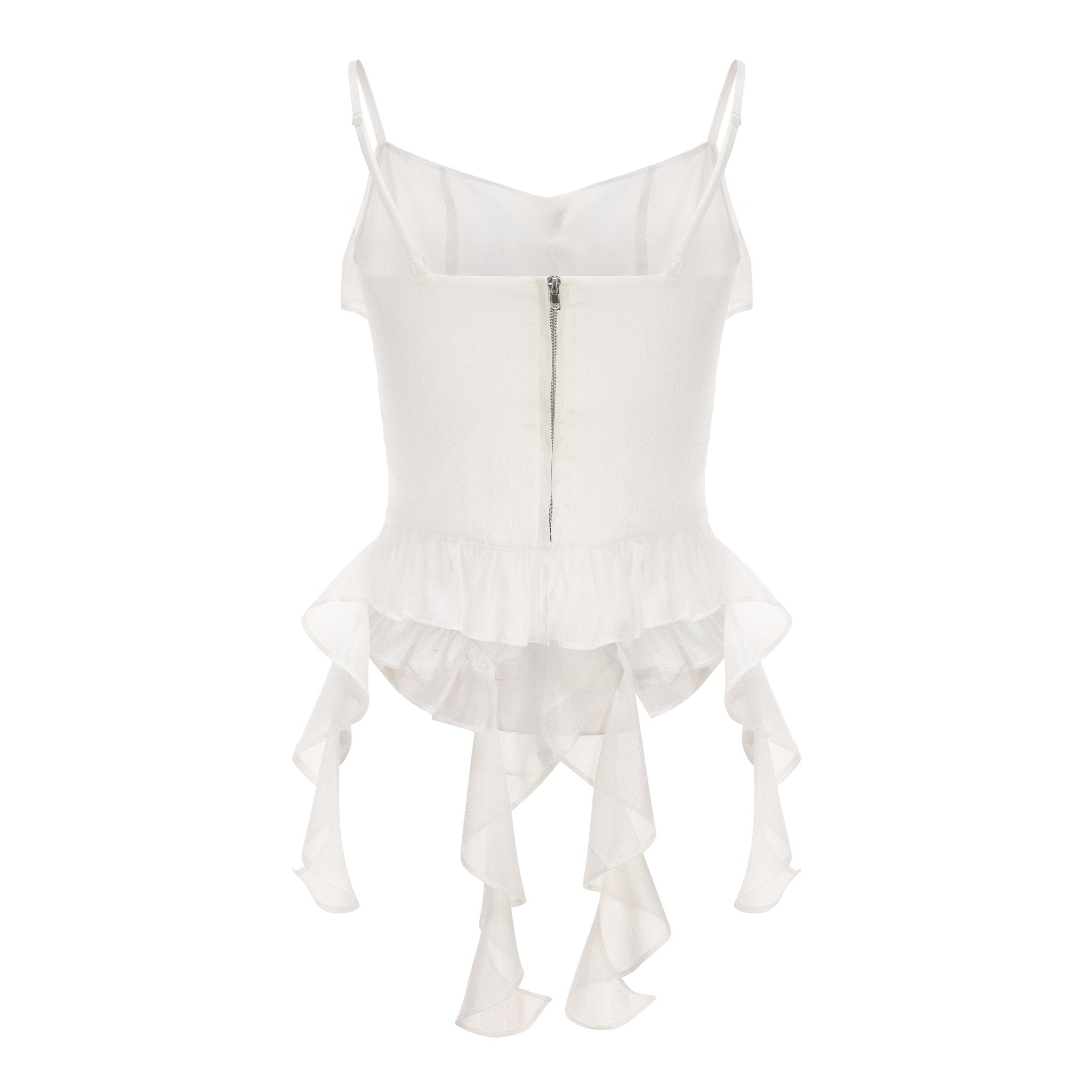 ARTE PURA White Wave Lace Camisole | MADA IN CHINA