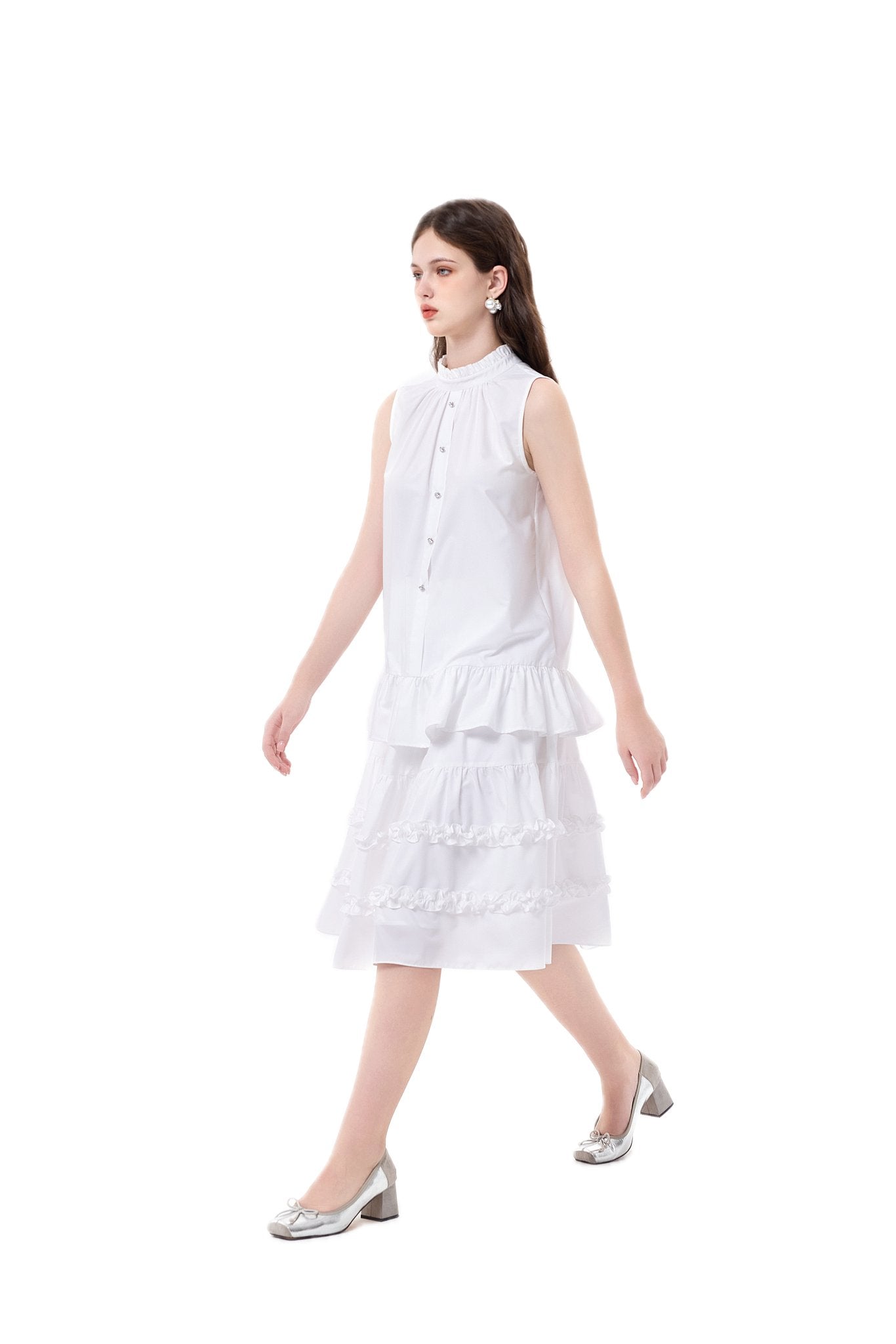 half shirt half skirt dress Retro Elegant Shirt + Half Skirt Belchic