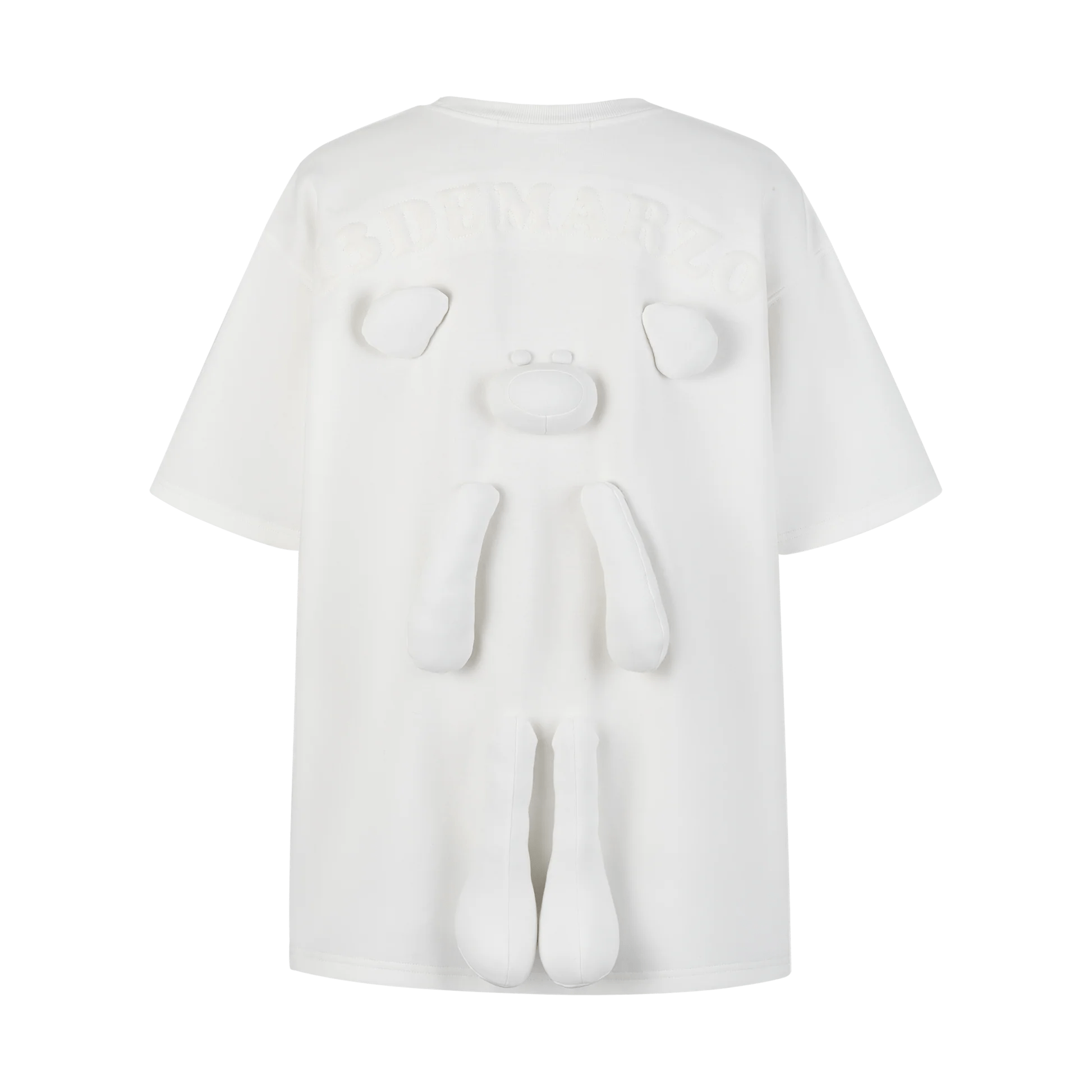 13DE MARZO Whole Piece Padded Bear T - shirt White | MADA IN CHINA