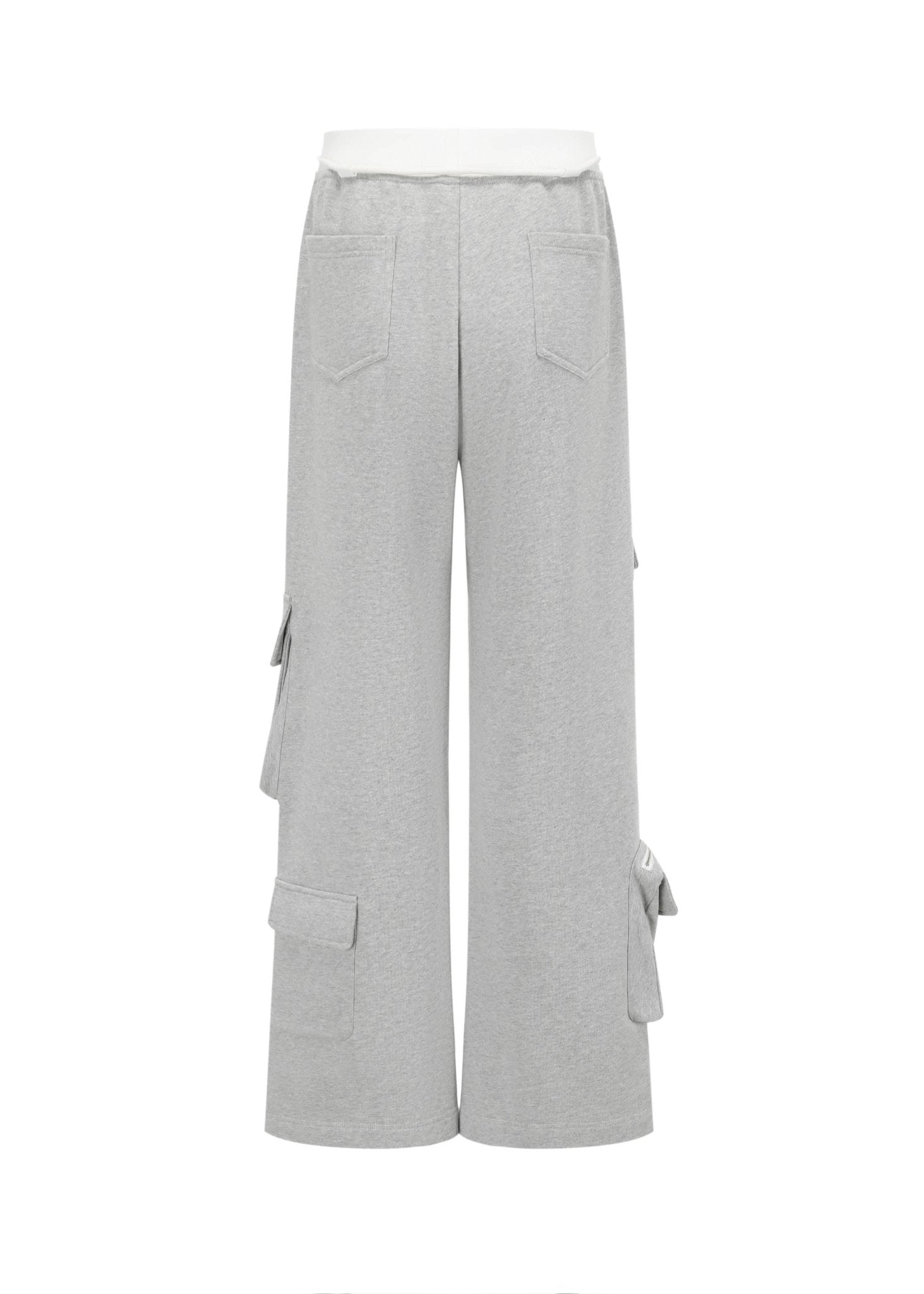 Alexia Sandra Wide - Leg Cargo Trousers in Grey | MADA IN CHINA