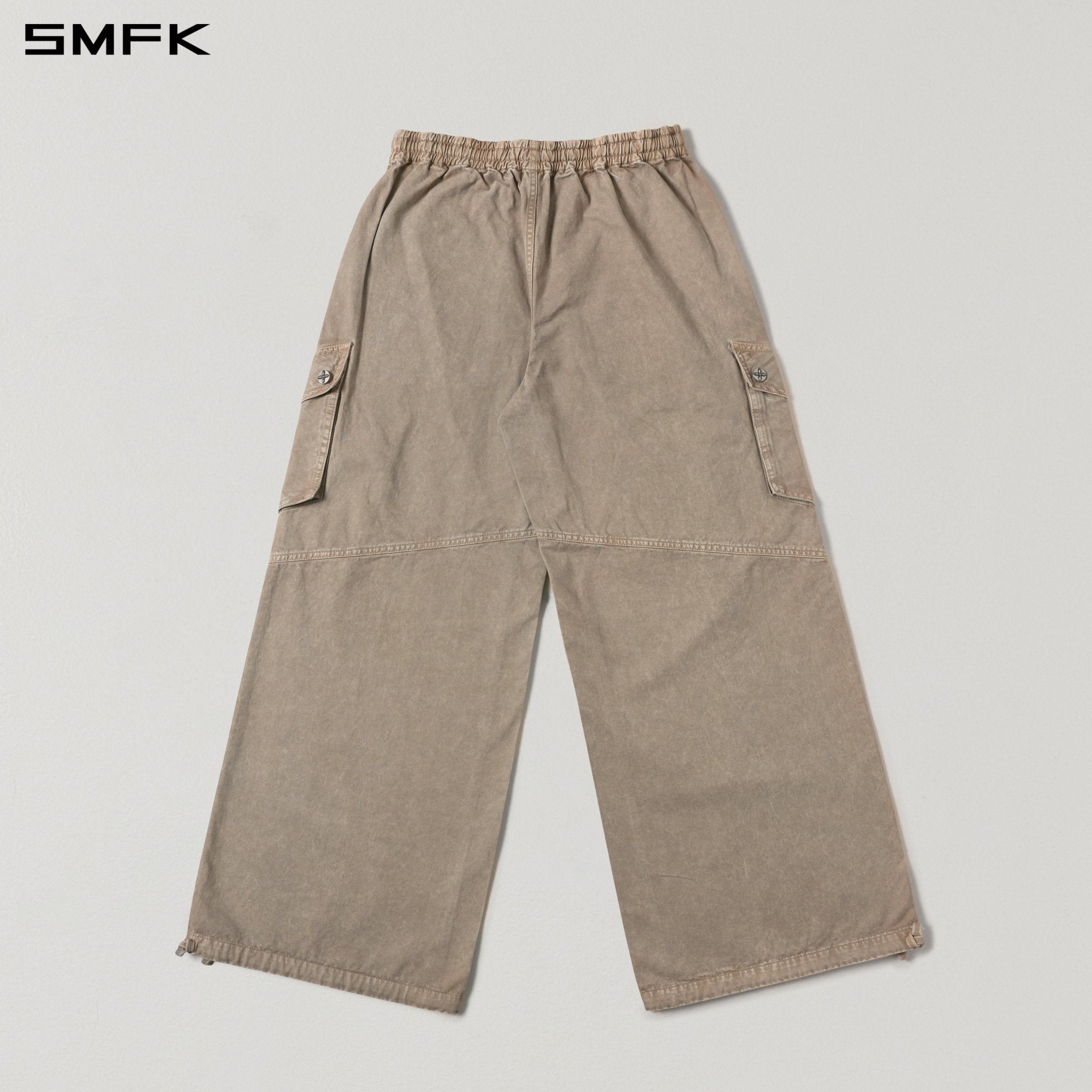 SMFK Wide-Leg Sportswear Pants in Skin Tone | MADAX