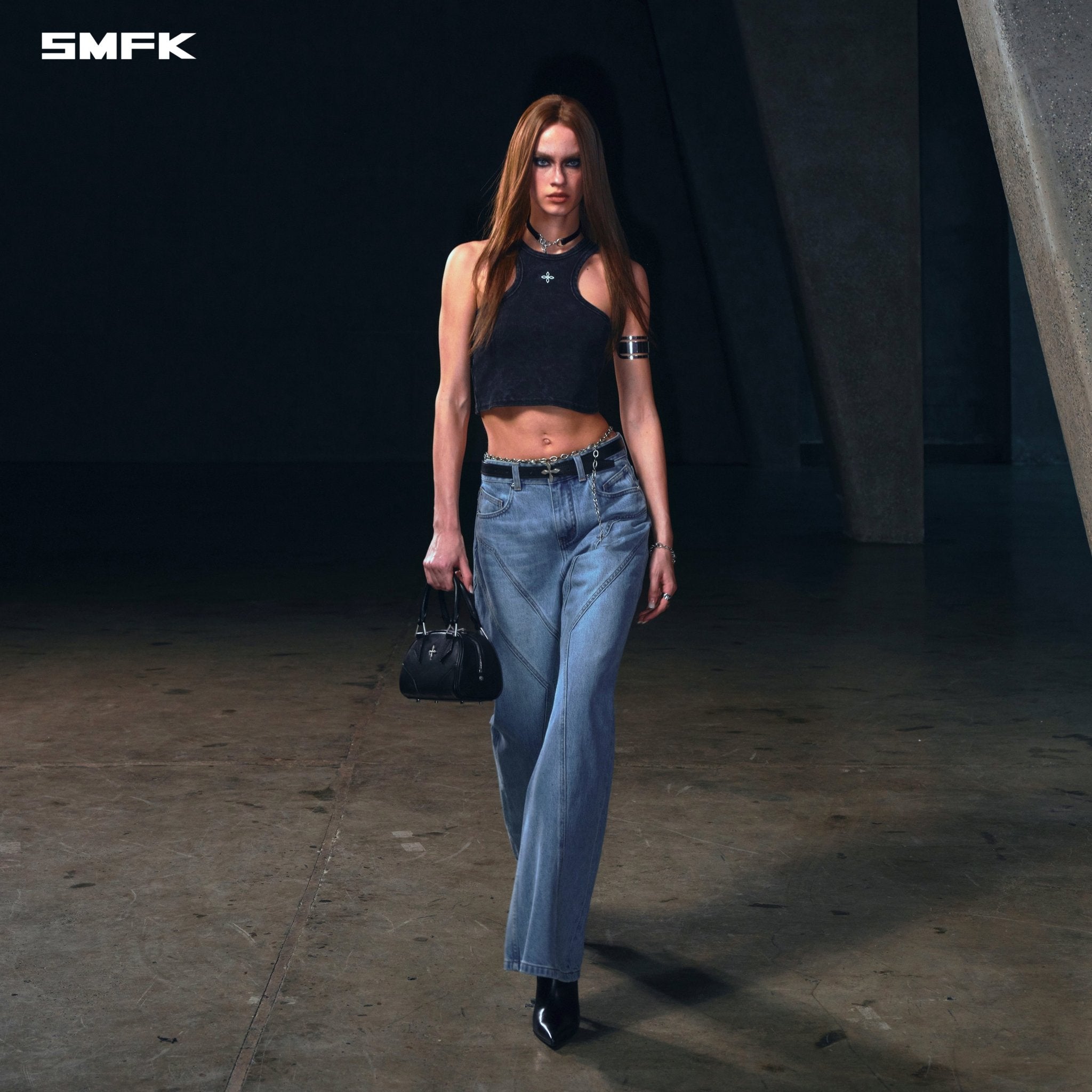 SMFK Wild Mirage Hurricane Denim Pants In Wild Blue | MADAX