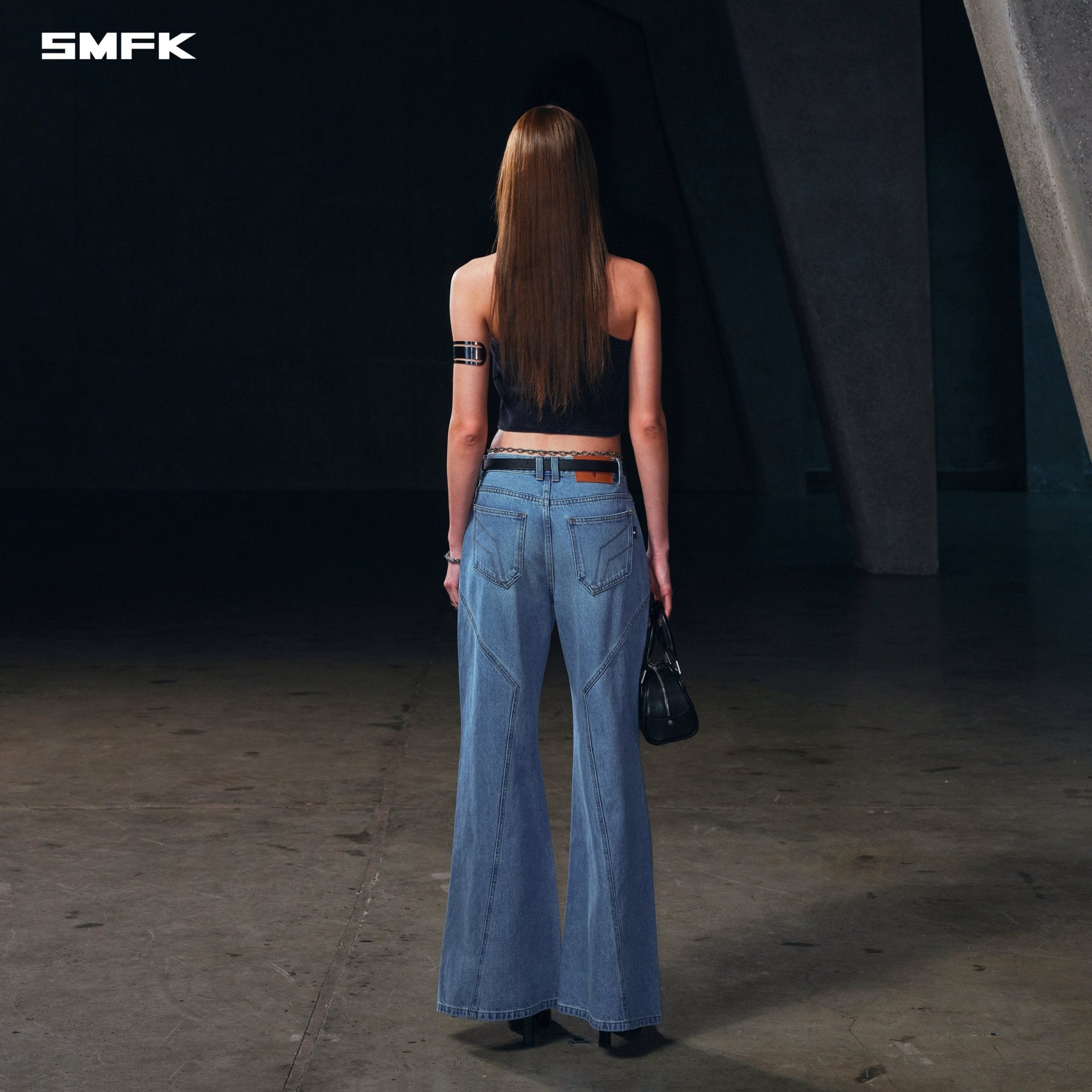 SMFK Wild Mirage Hurricane Denim Pants In Wild Blue | MADAX