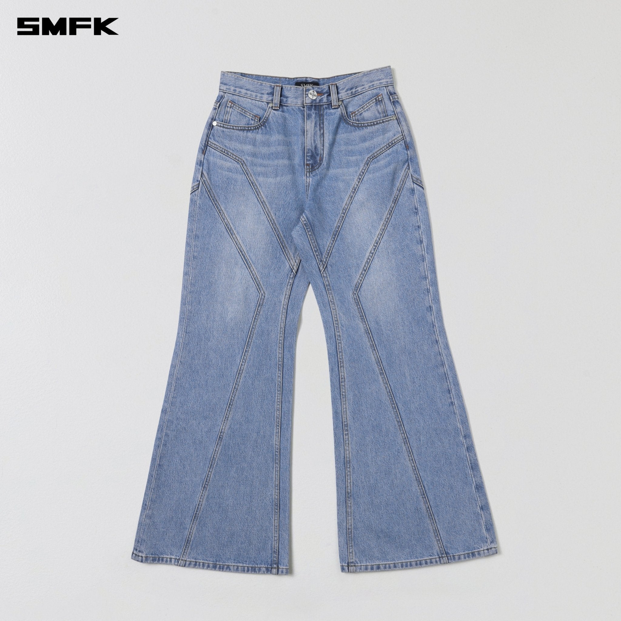 SMFK Wild Mirage Hurricane Denim Pants In Wild Blue | MADAX
