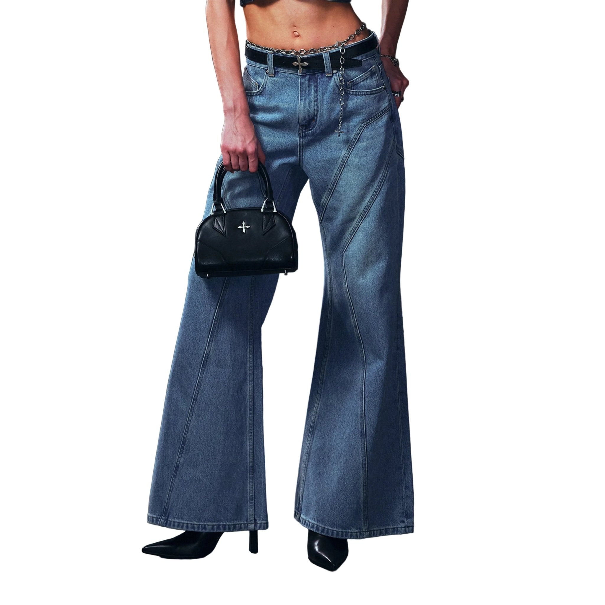 SMFK Wild Mirage Hurricane Denim Pants In Wild Blue | MADAX