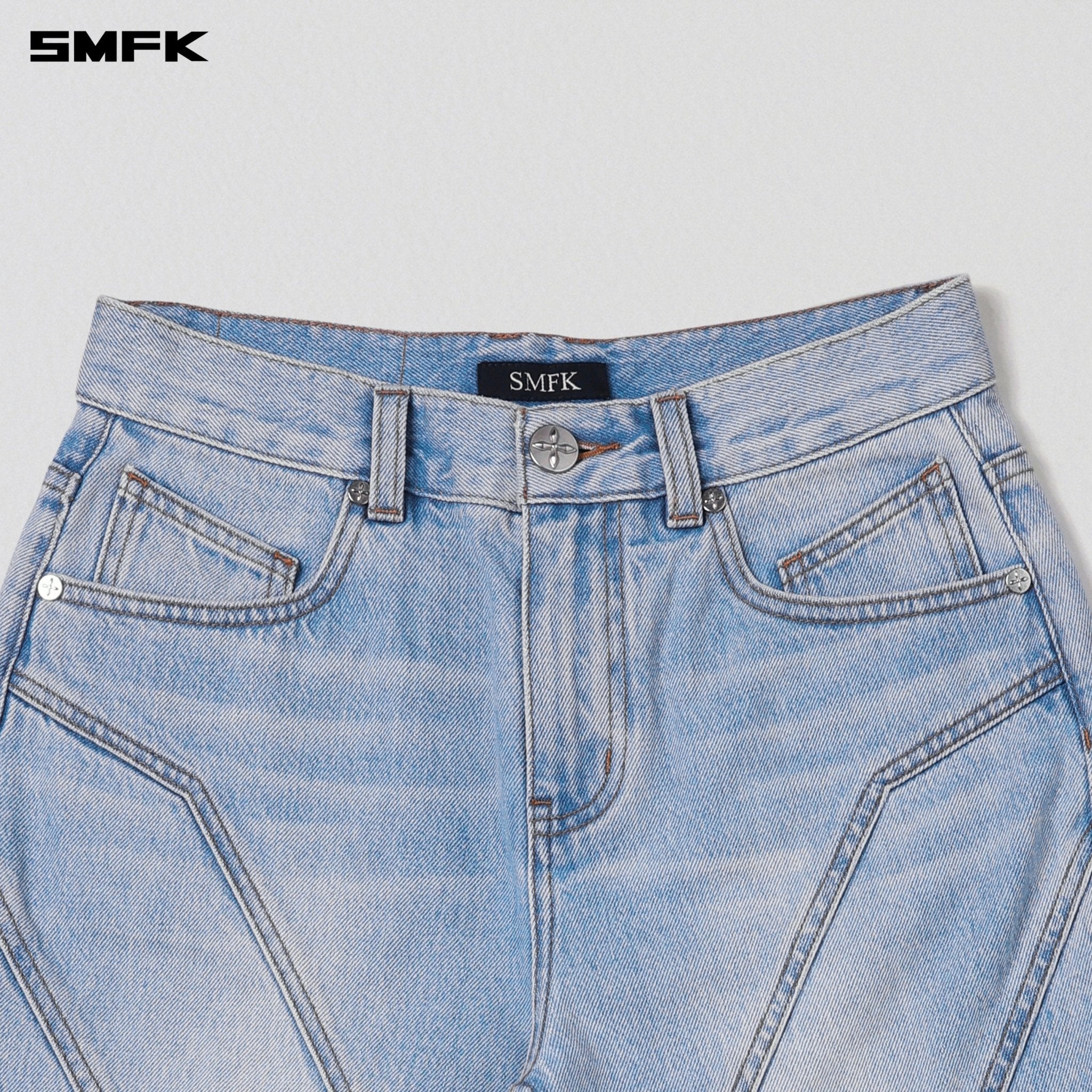 SMFK Wild Mirage Hurricane Denim Pants In Wild Sky Blue | MADAX