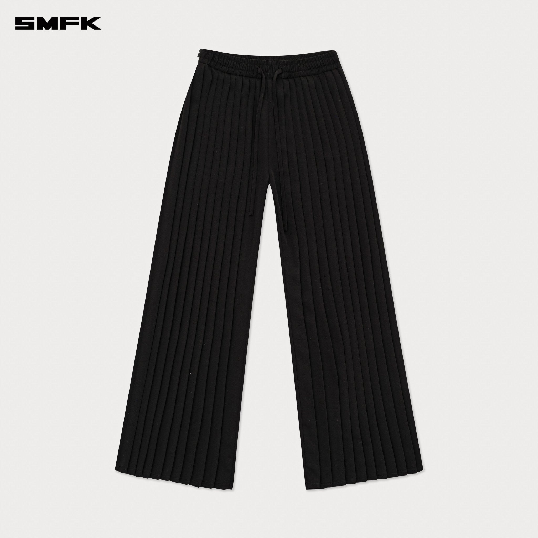 SMFK Wild World Pleated Trousers In Black | MADAX