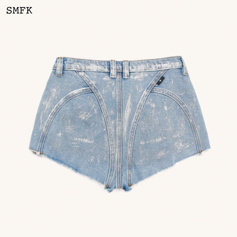 SMFK WildWorld Rider Blue Denim Short Jeans | MADA IN CHINA