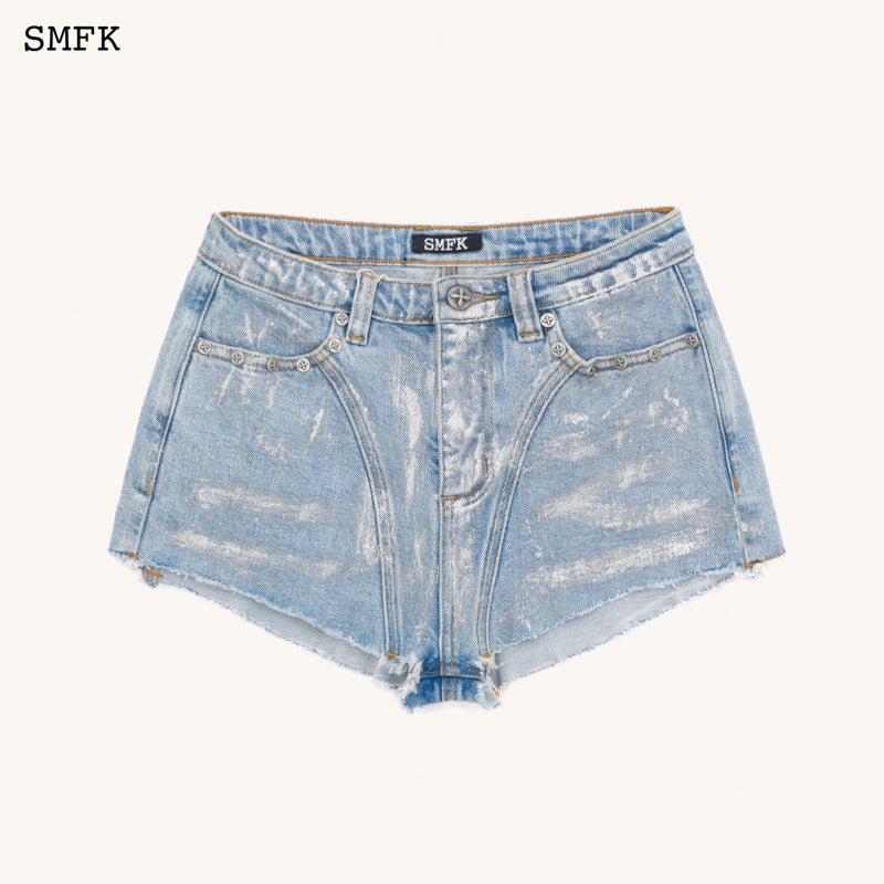 SMFK WildWorld Rider Blue Denim Short Jeans | MADA IN CHINA