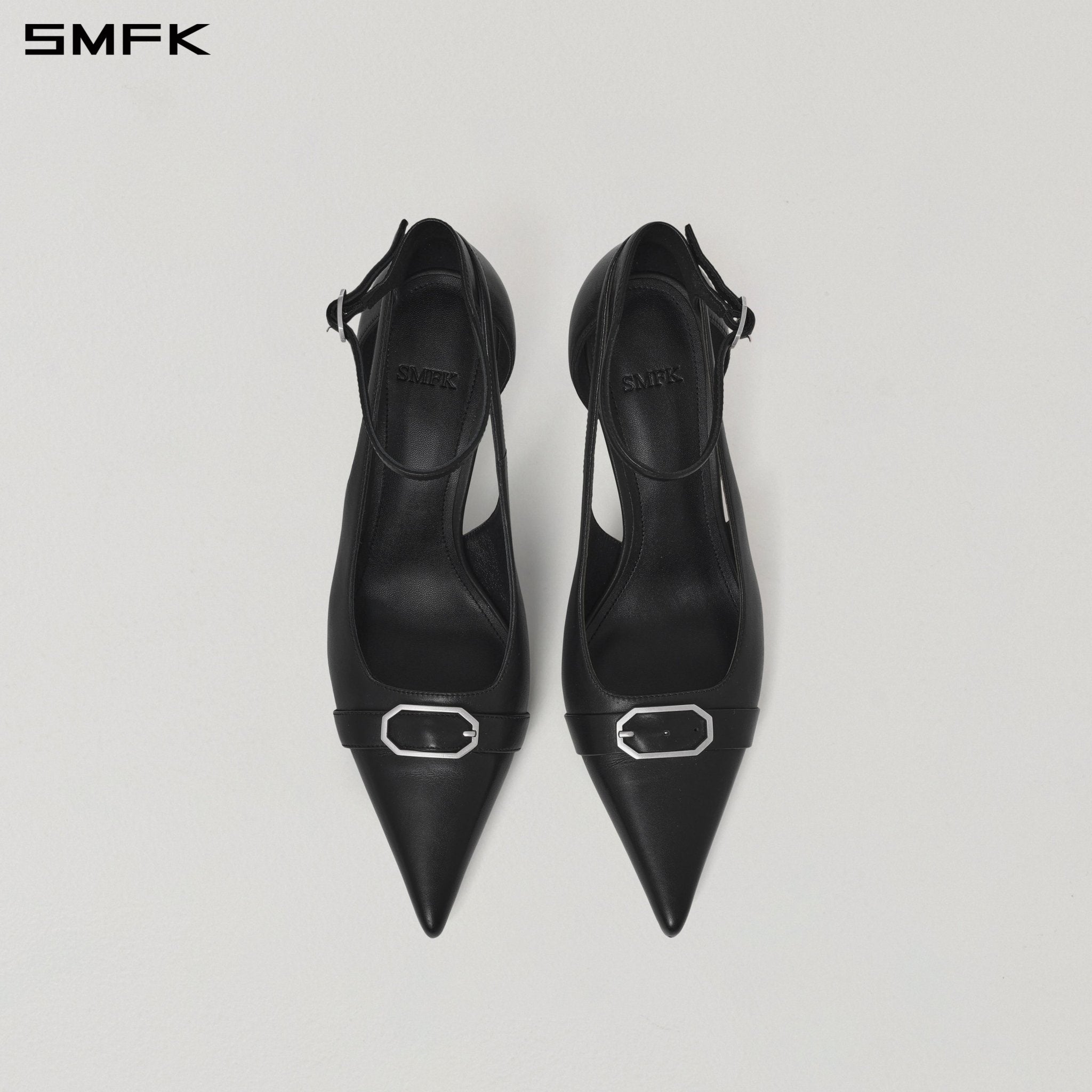 SMFK Window Buckle Dance Heels | MADAX
