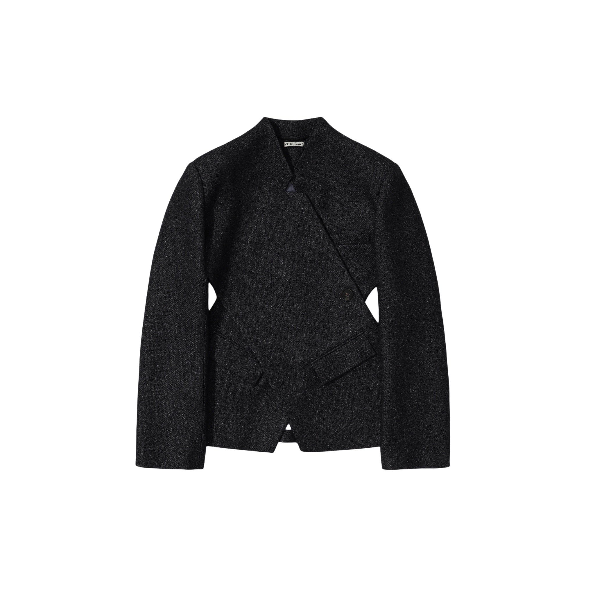 CPLUS SERIES Woolen Crossed Placket Suit Jacket | MADA IN CHINA