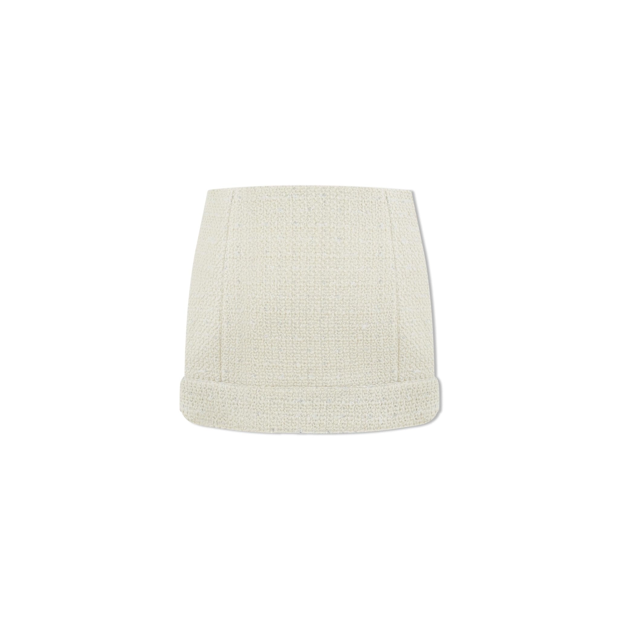 NAWS Woolen Skirt White Knight Chanel Style Suit | MADAX