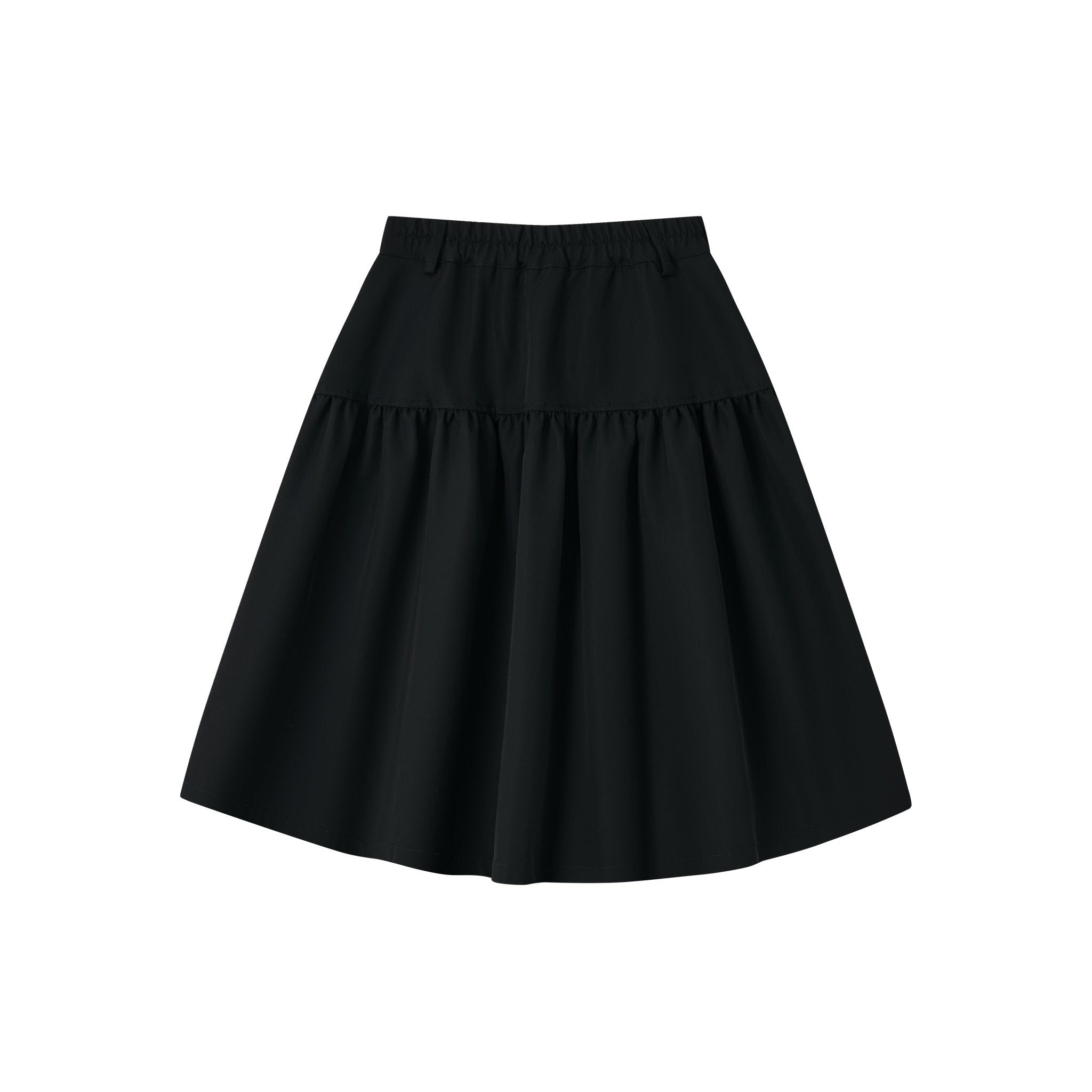 CHAOSCHAOS Work Pocket Half - Length Umbrella Skirt In Black | MADAX