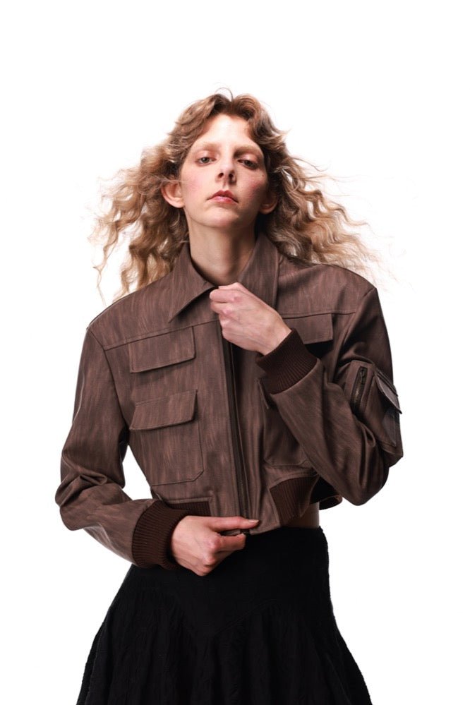 NECESSARY ANANKE Workwear Leather Jacket | MADA IN CHINA